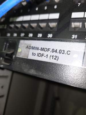 Structured cabling installation by CimaSolutions