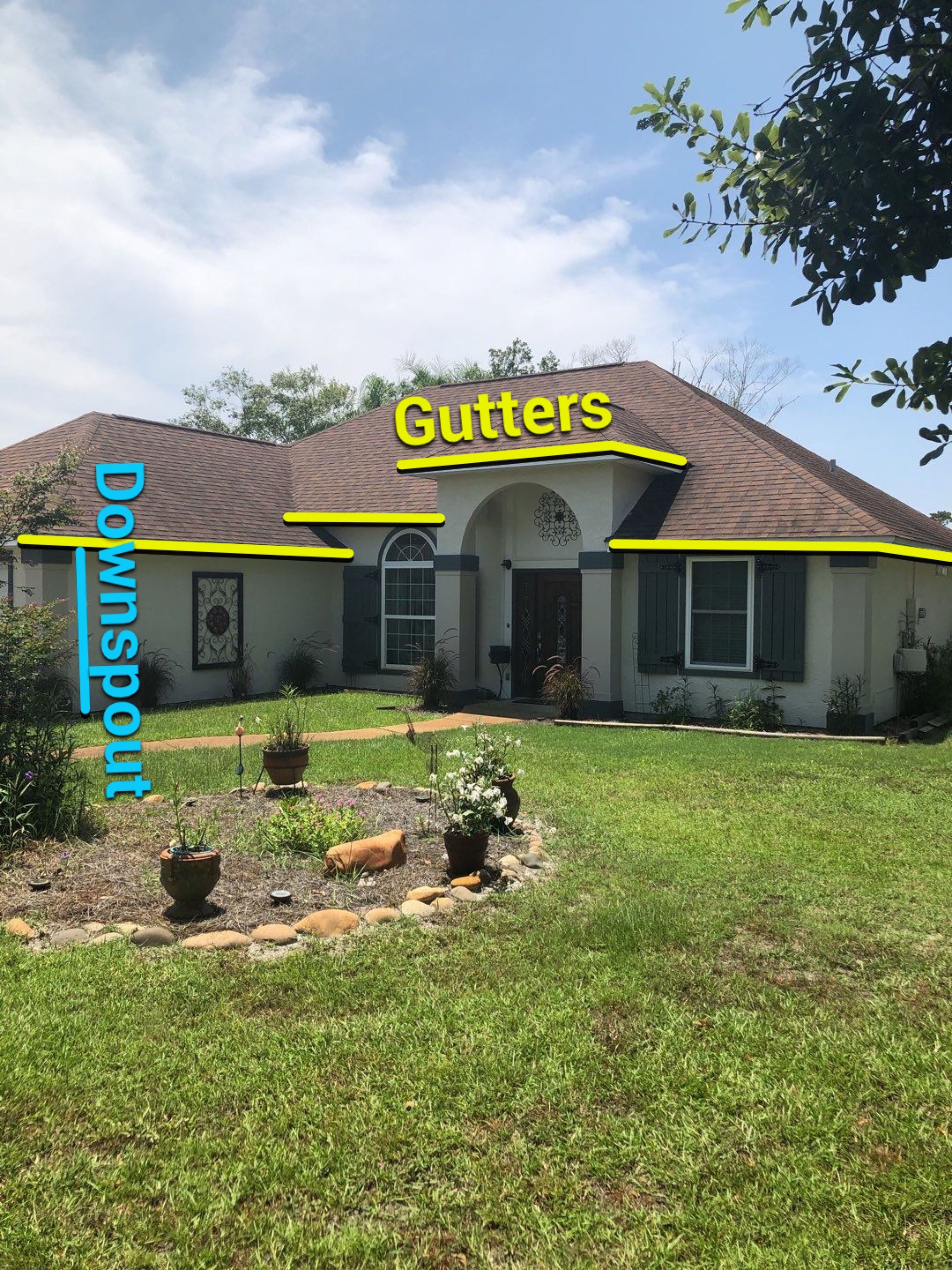 Gutter Installation using K-Style Seamless Gutters by Gutter Professors