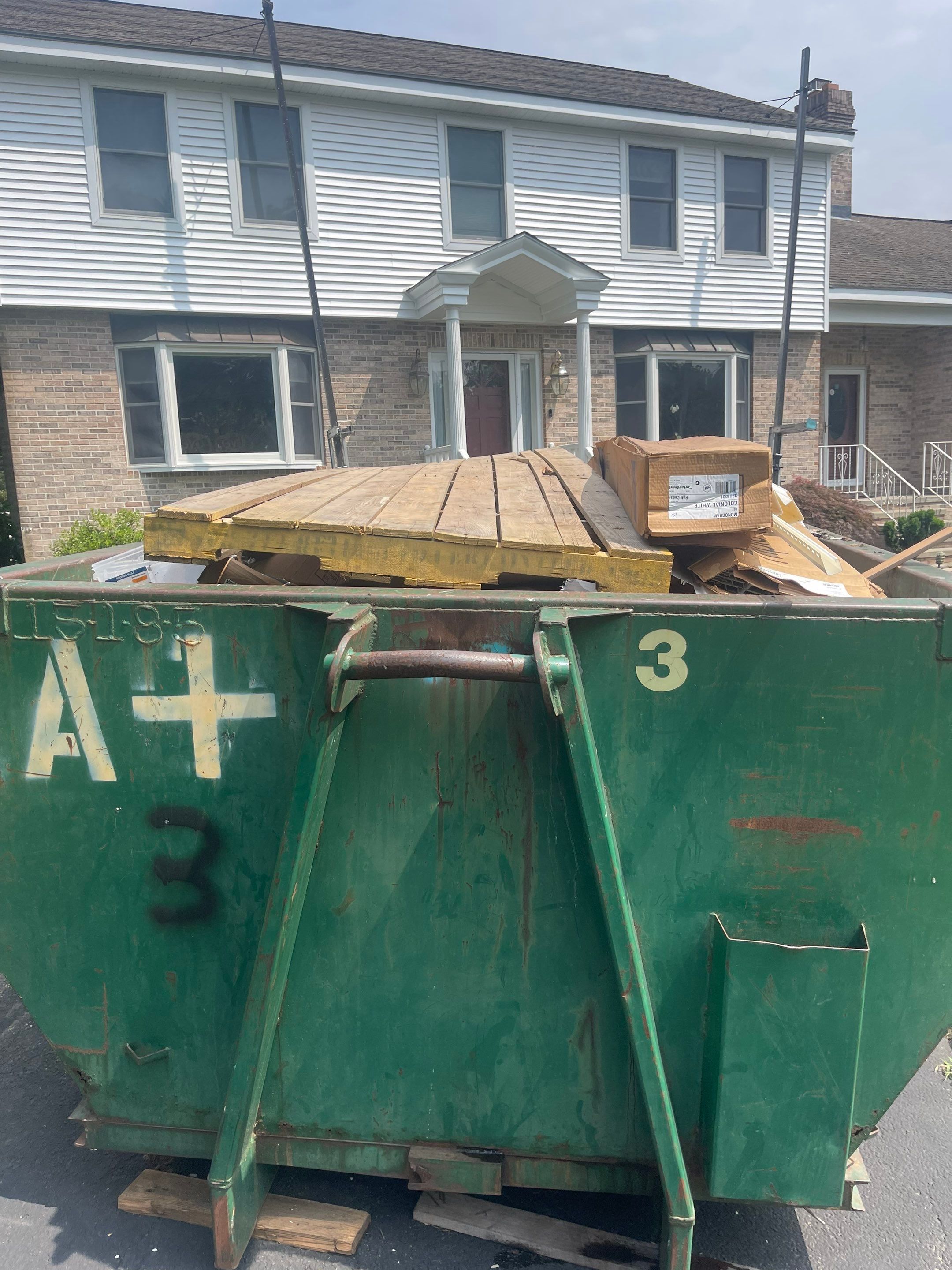 Siding Installation using Mainstreet Colonial & White gutters by A Plus Exterior