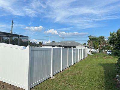 Vinyl Fence Installation using Vinyl Privacy Fence