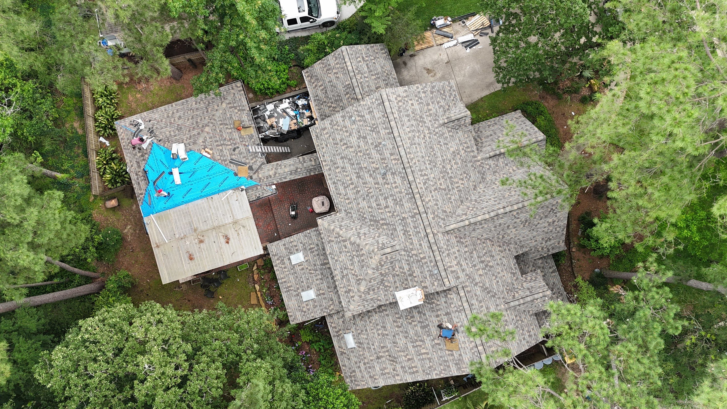 Residential Roofing Installation using IKO Dynasty by Core Four Roofing