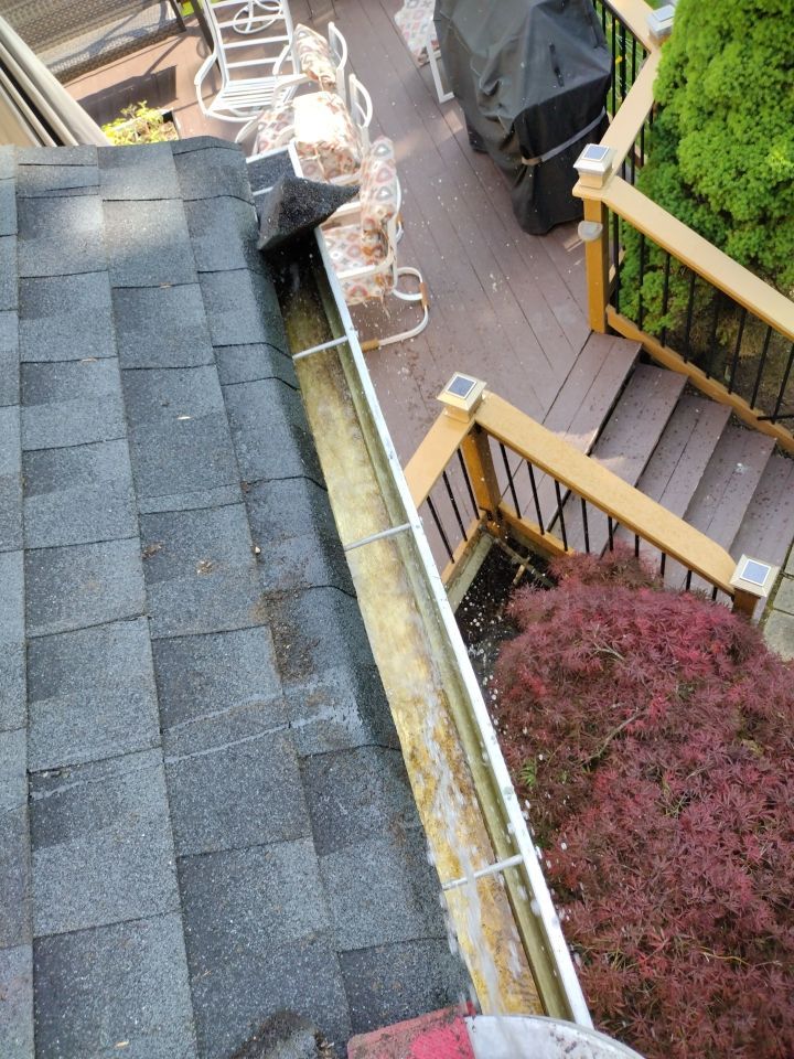 Gutter Cleaning & Gutter Guard Removal and Reinstallation at Residential Property in Montville, NJ 07045 by NJ Home Maintenance Services