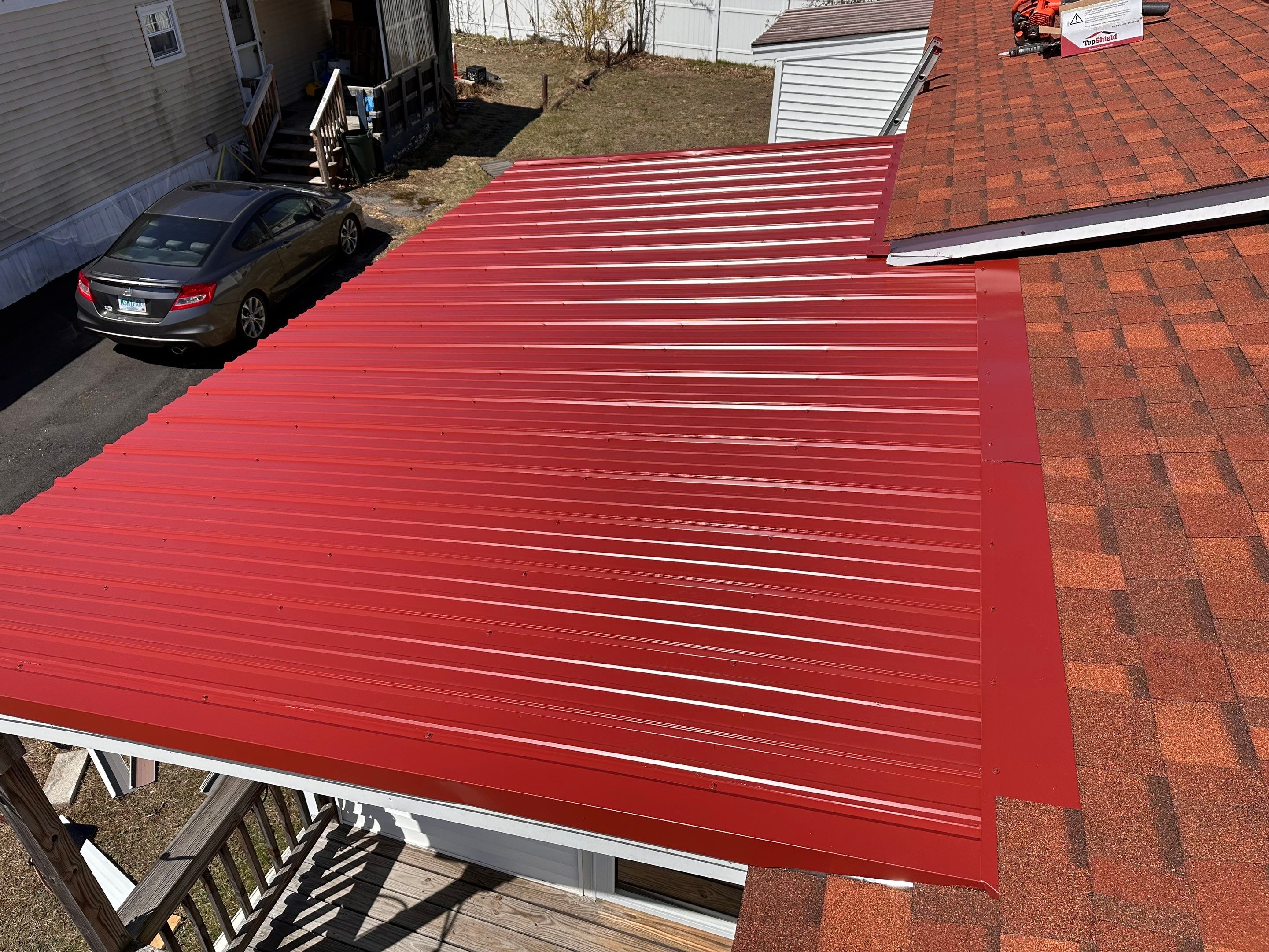 Corrugated Metal and Asphalt in Merrimack New Hampshire by Tall pine roofing