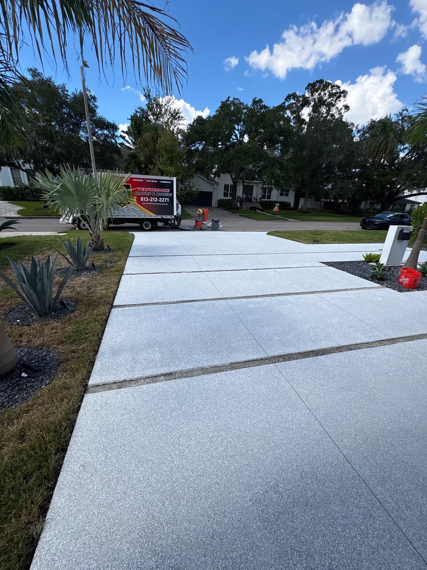 Driveway Coating in Tampa by Performance Floors & Coating
