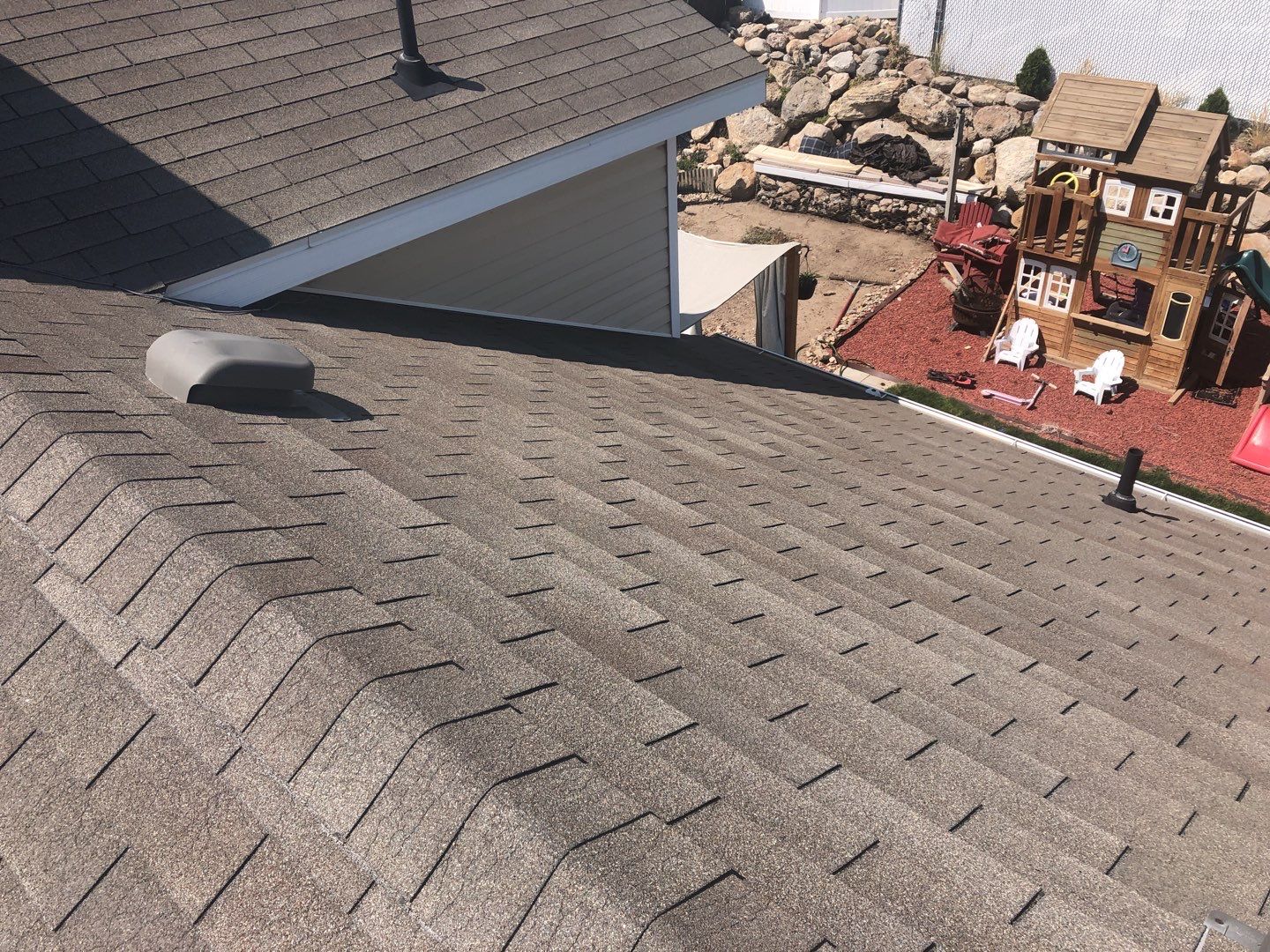 Storm Damaged Roof using GAF Timberline HDZ - Lifetime Shingle by The Roof Doctor