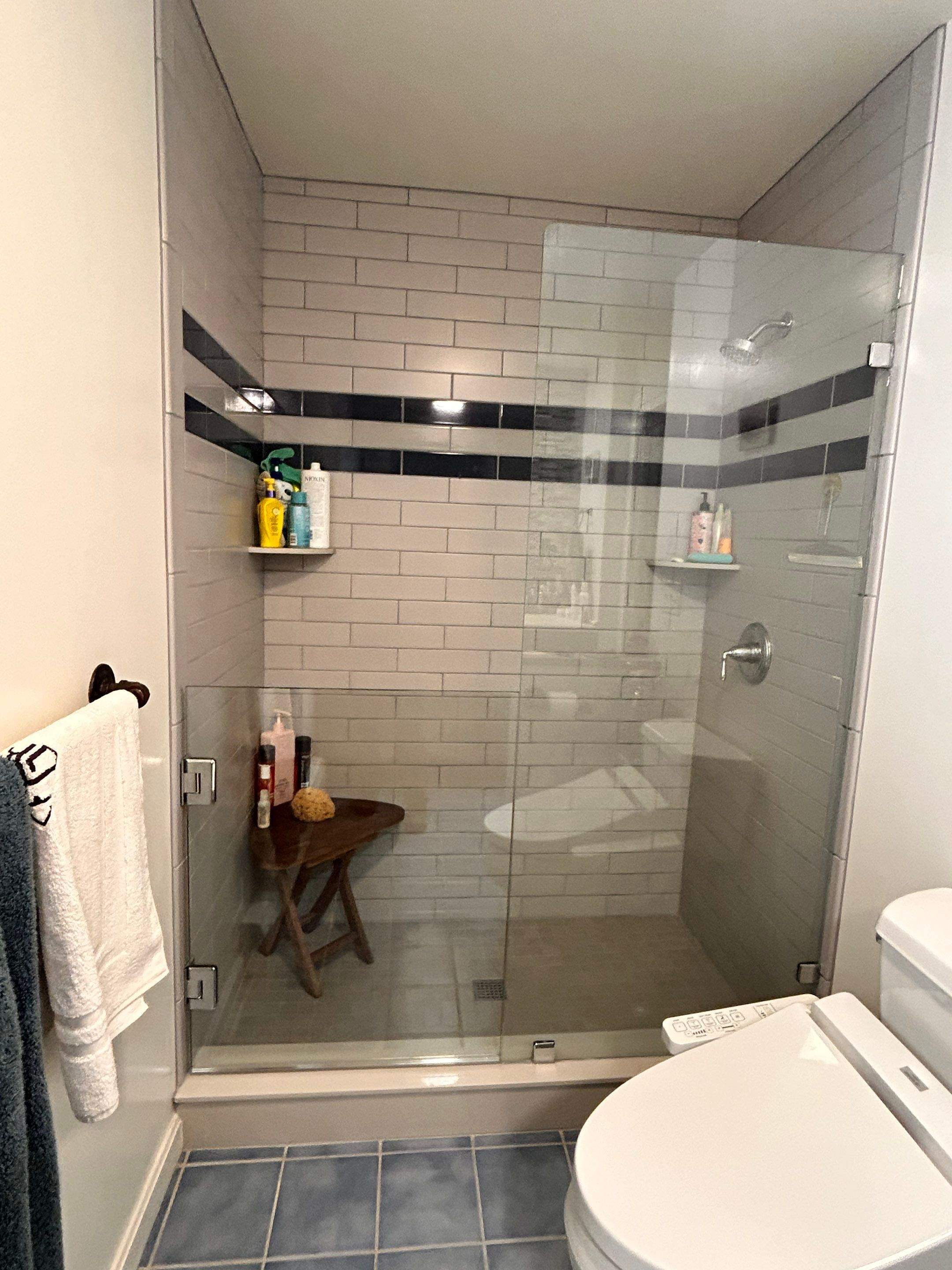 Shower Door Addition by Cheshire Glass Company