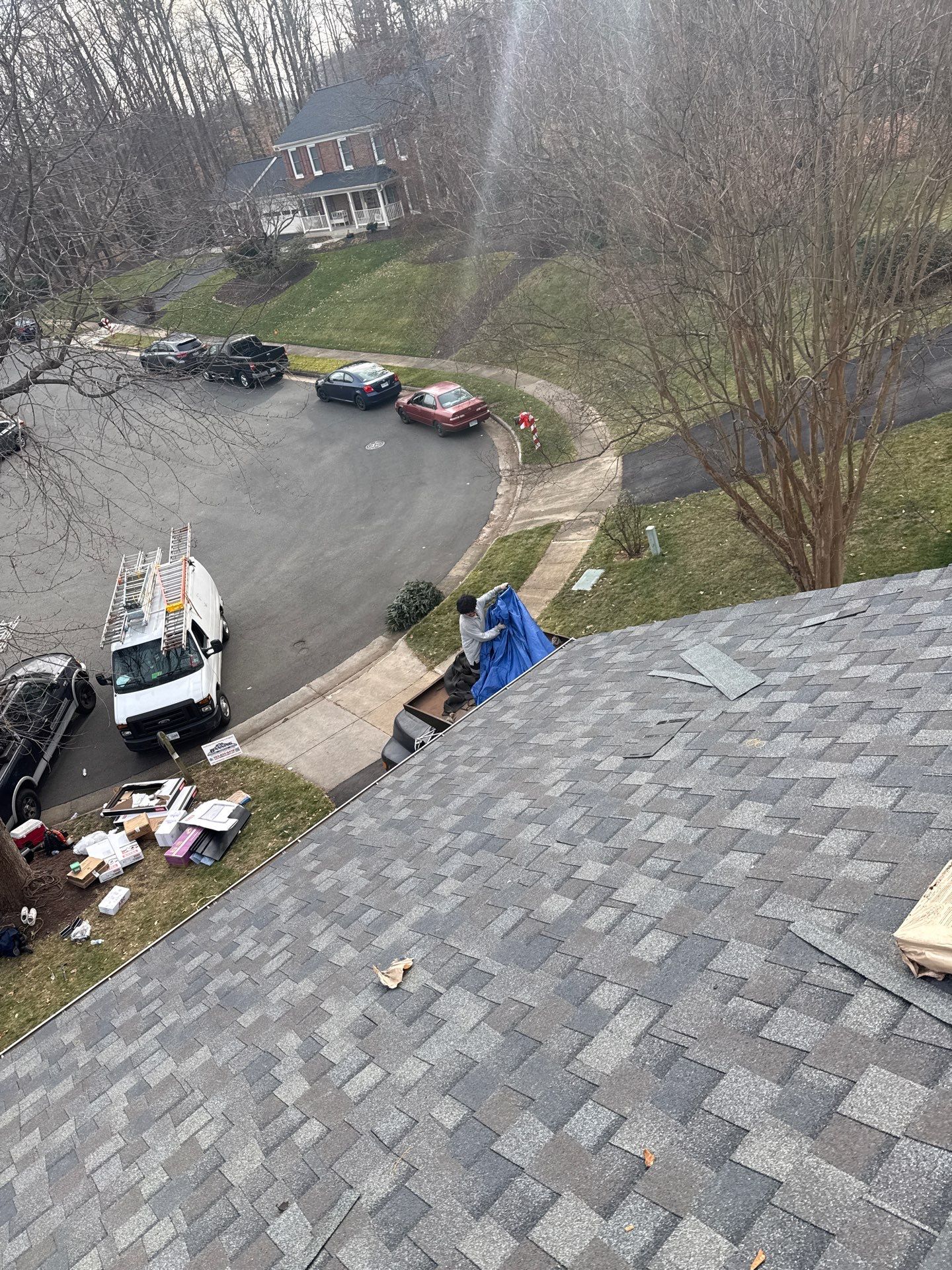 Fairfax Station :Residential Roof Replacement with CertainTeed Landmark Pro in Max Def Drift Wood by RM Banning, Inc.