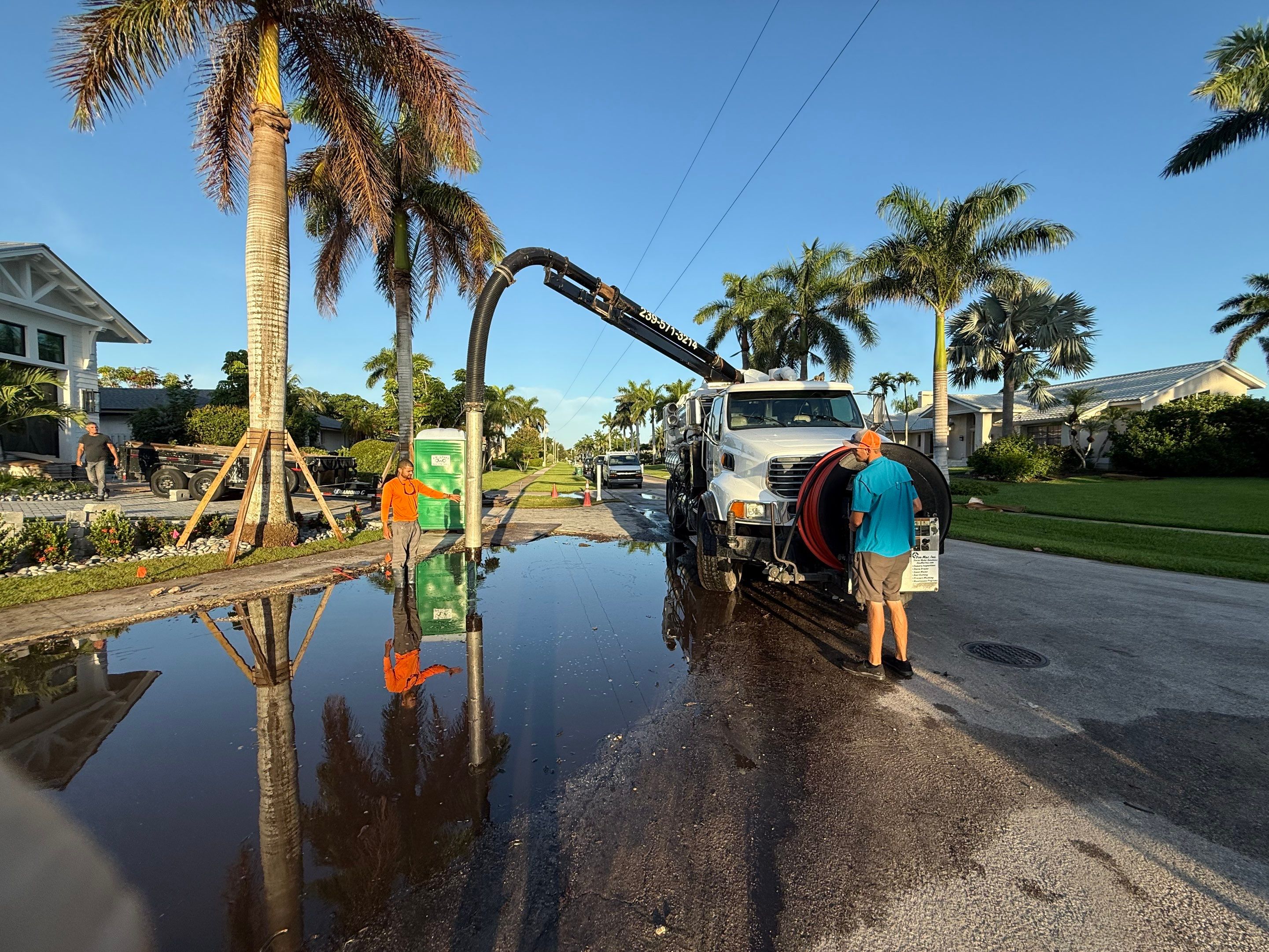 New Residential Construction Stormwater System Cleaning by APS Power & Water
