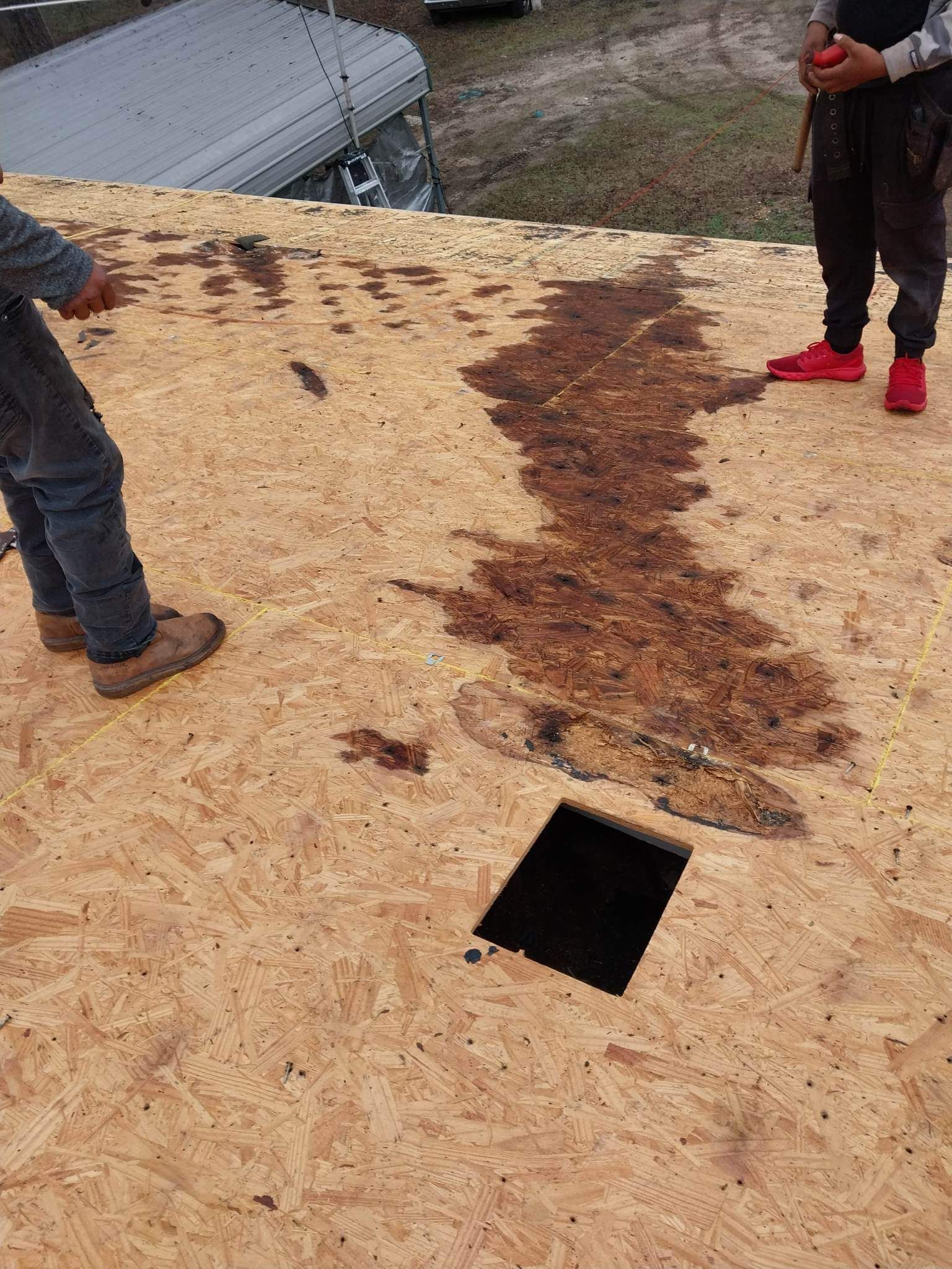 Residential Roofing Installation using 29 gauge metal by Hostetler Roofing