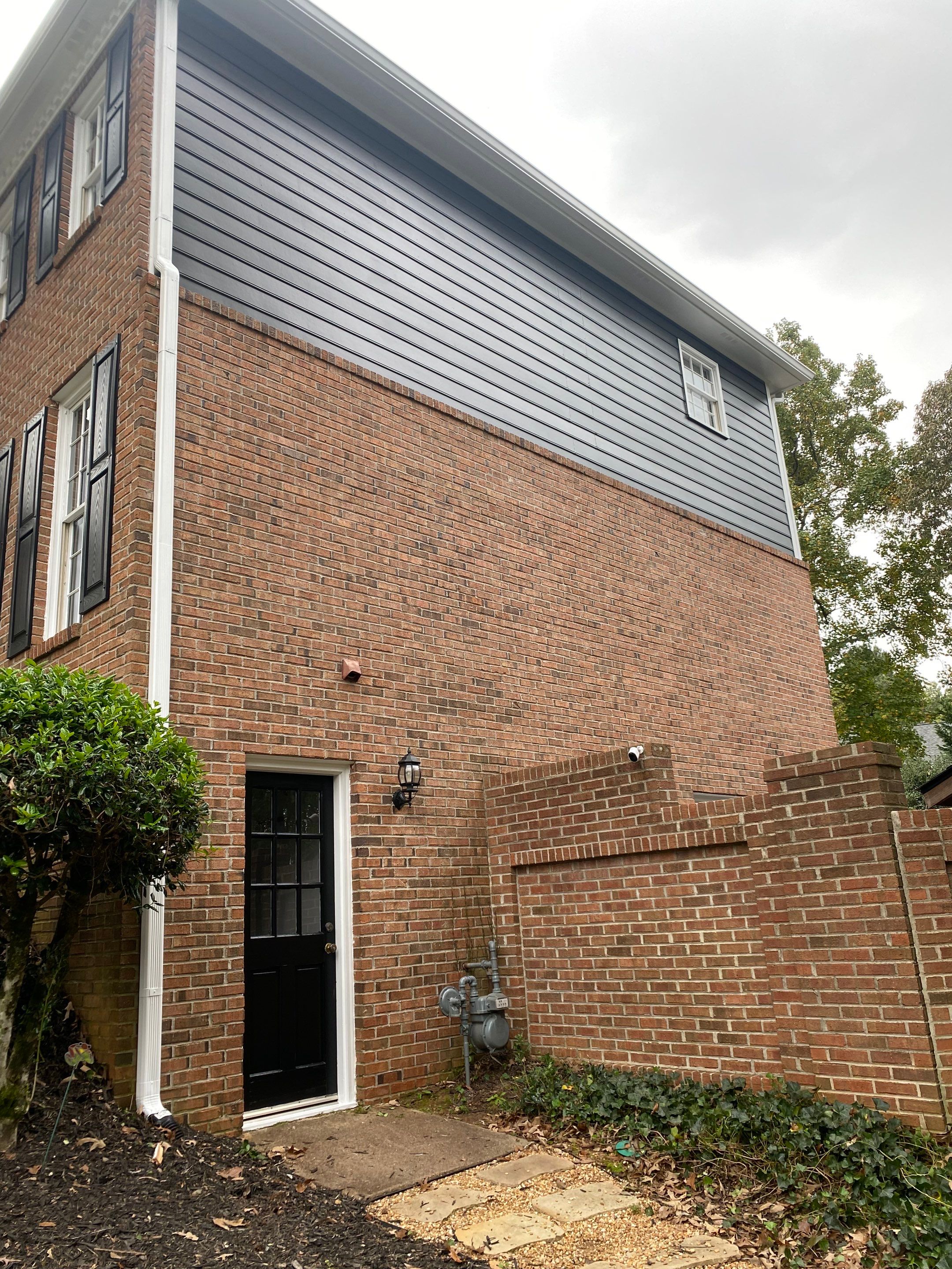 Custom Portico Construction and Siding Replacement in Alpharetta by Swift Home Renovations