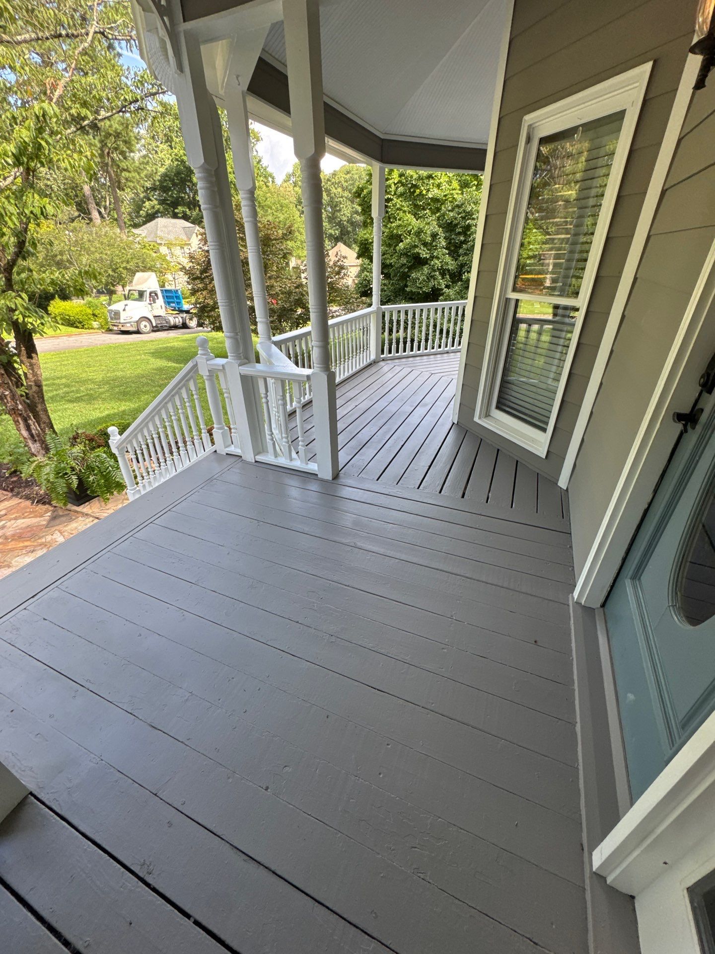 Deck Refinishing and Exterior Painting Project in Roswell, Georgia by Swift Home Renovations