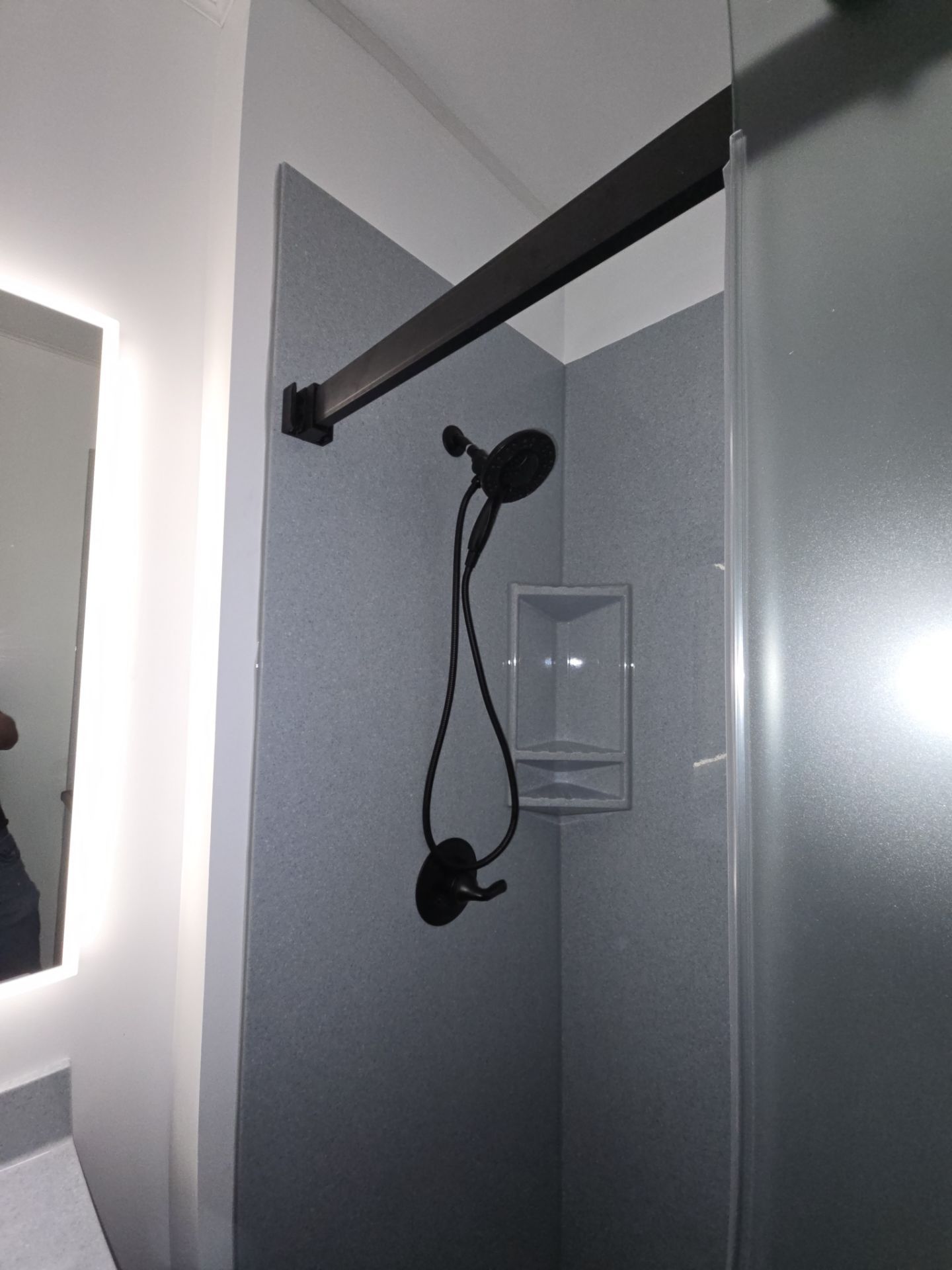 Small bathroom remodel with class! by The Shower Company