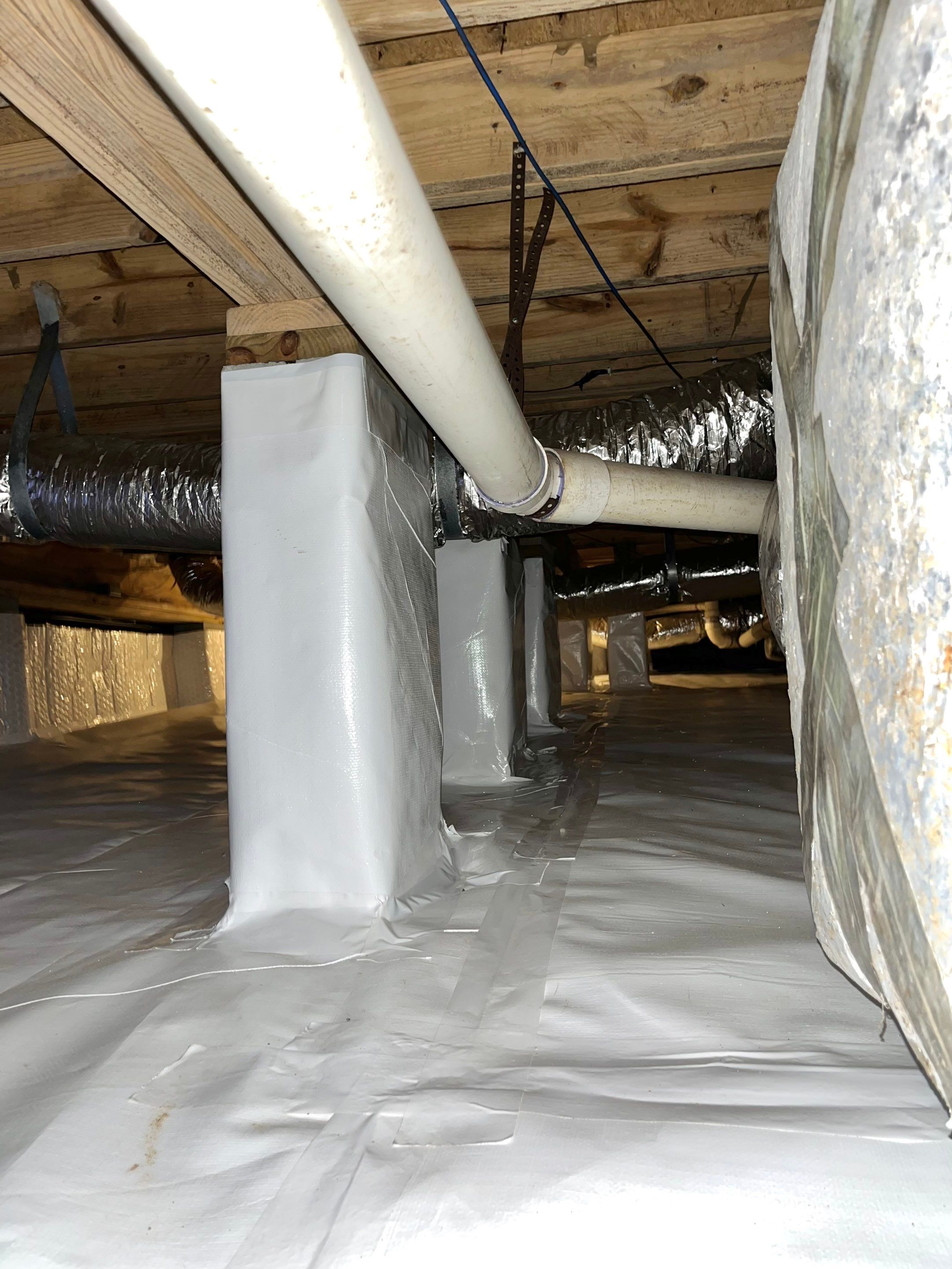 Impact Choice Encapsulation with French Drain, Mold Removal, and Crawlspace Door by Impact Crawlspace