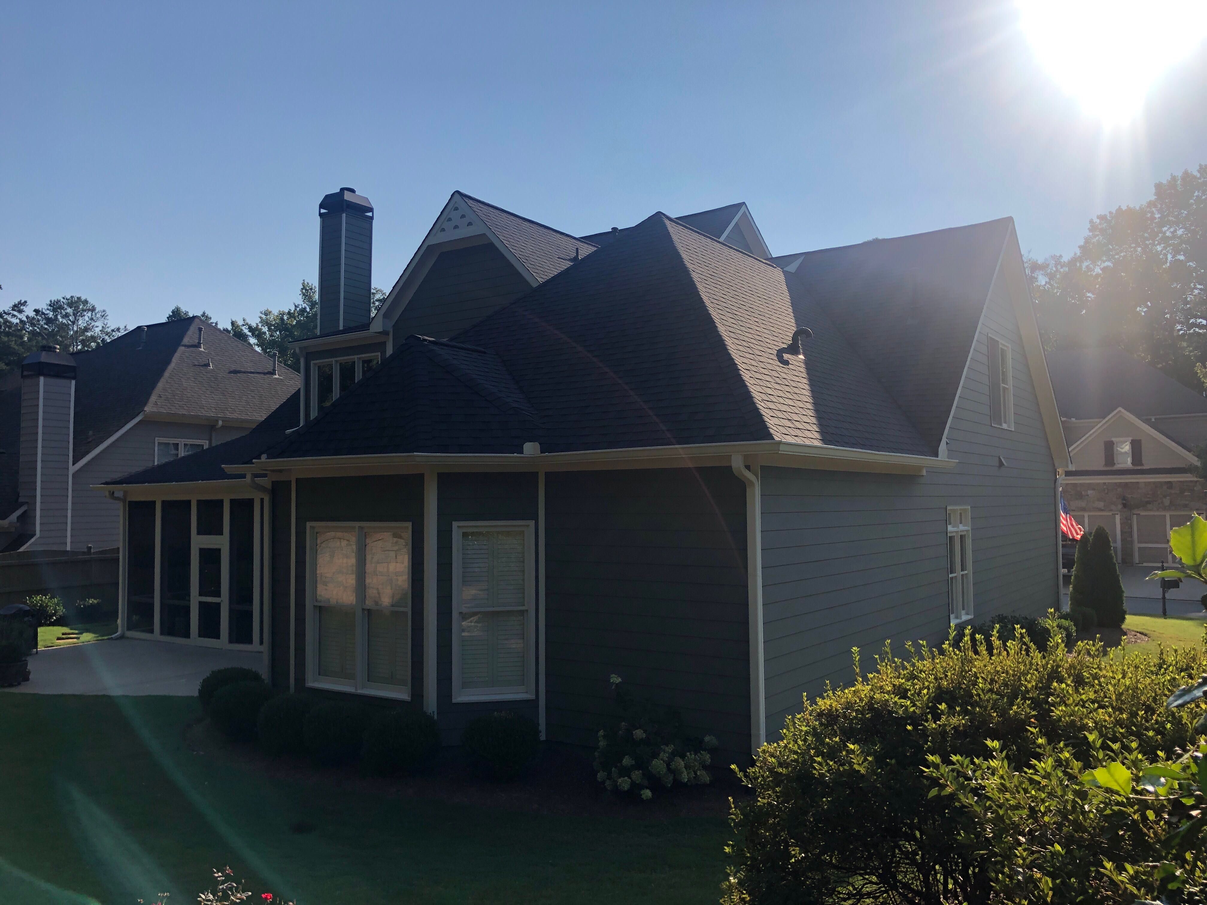 Sage Green Exterior House Painting and Trim Refresh in Acworth by Swift Home Renovations