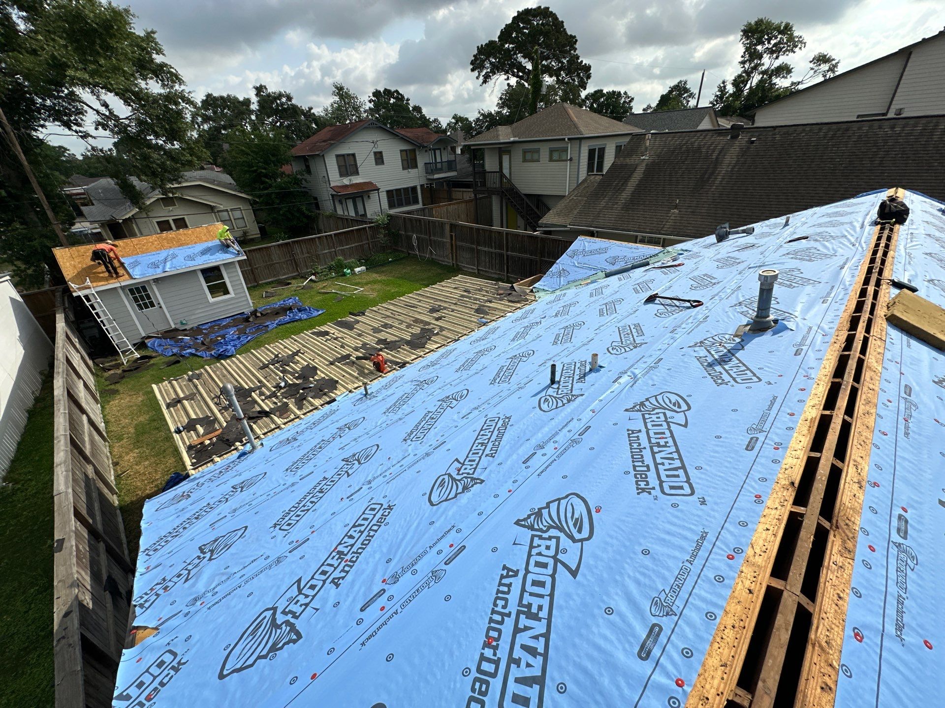 Project in Houston by Motion Roofing