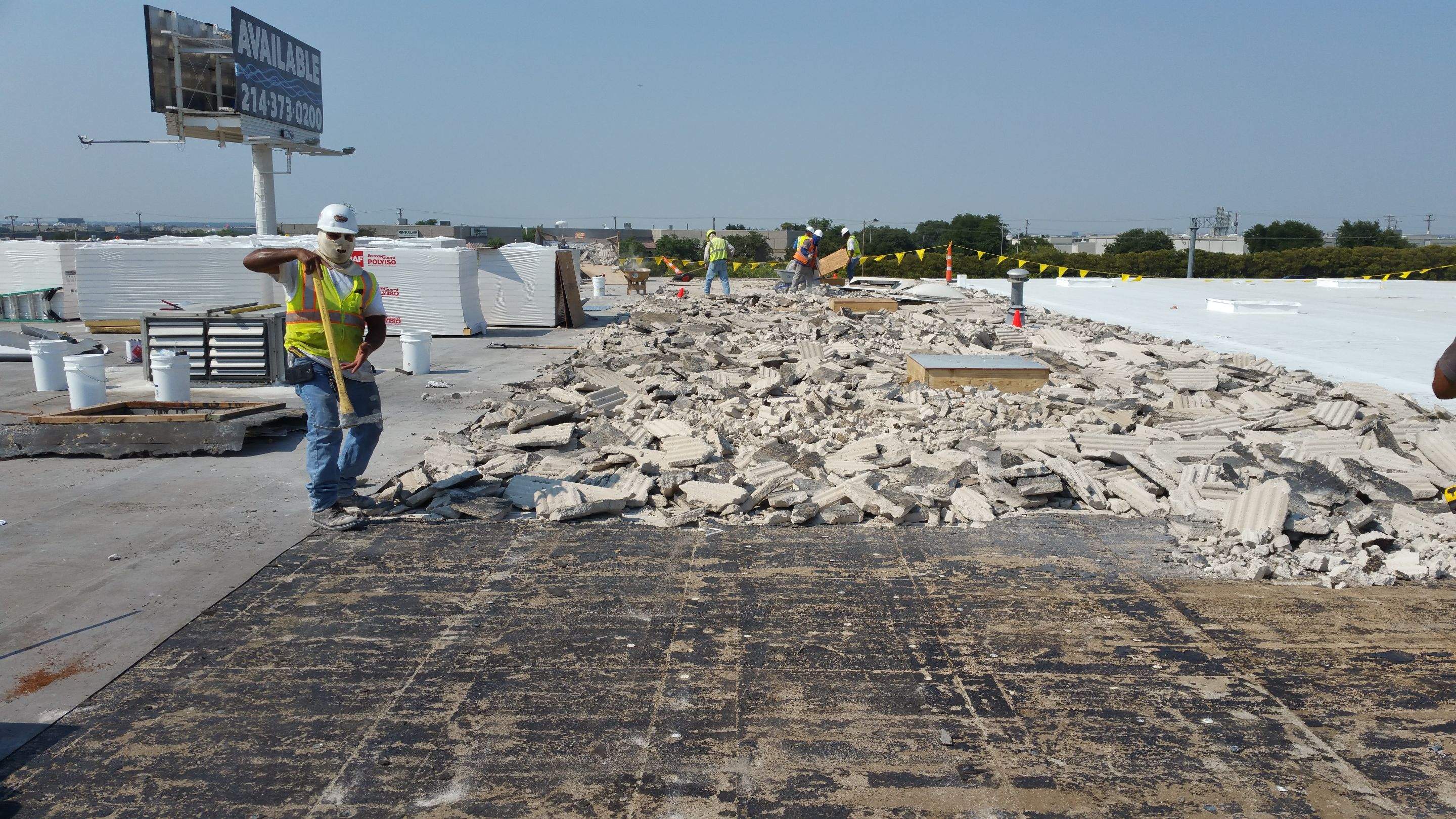 Massive Storm Damage Project - Factory in Arlington by First United Roofing & Construction