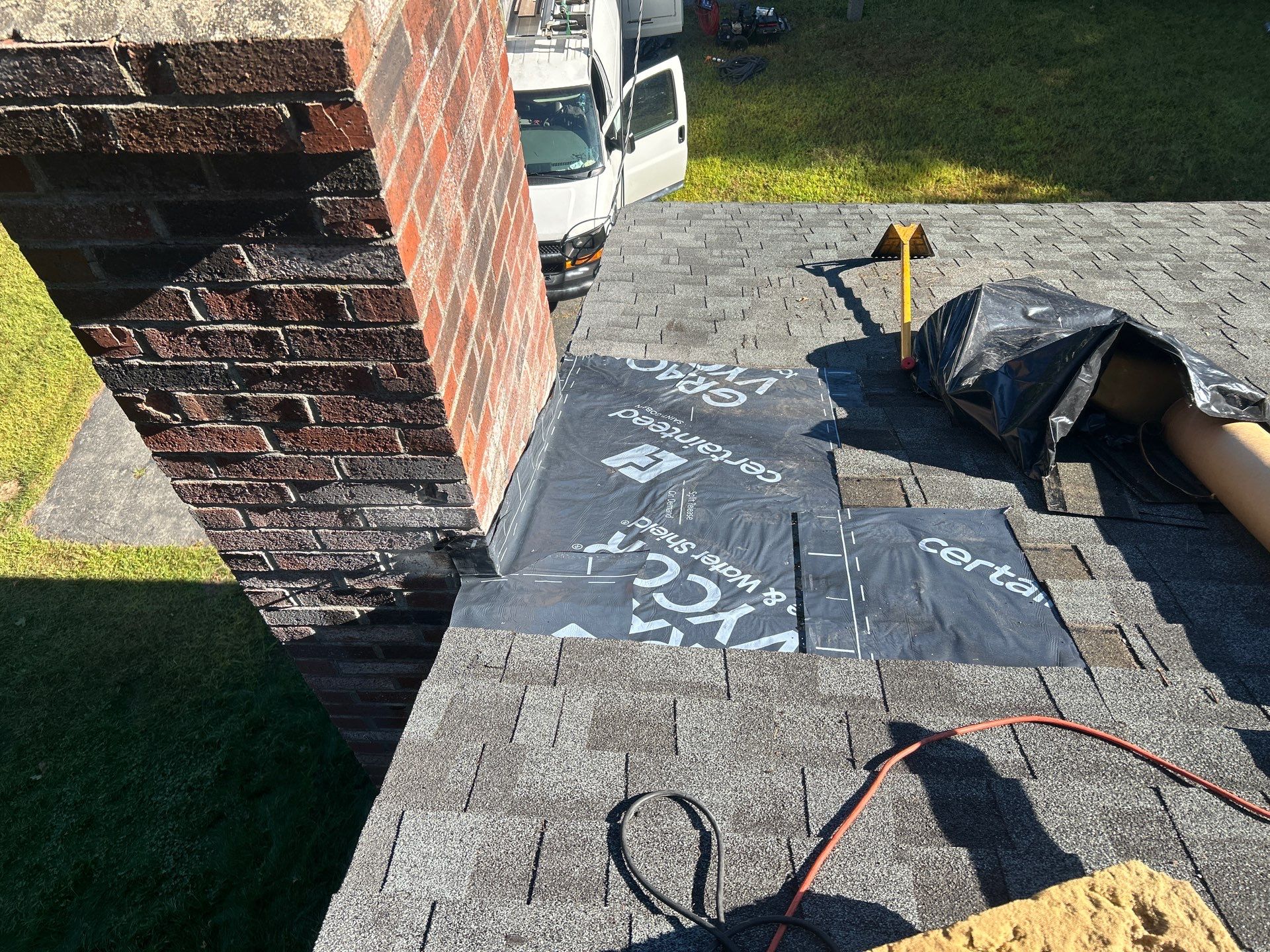 Tewksbury Attic Ventilation Upgrade with Chimney & Pipe Boot Reflashing by Mighty Dog Roofing of Greater Middlesex County