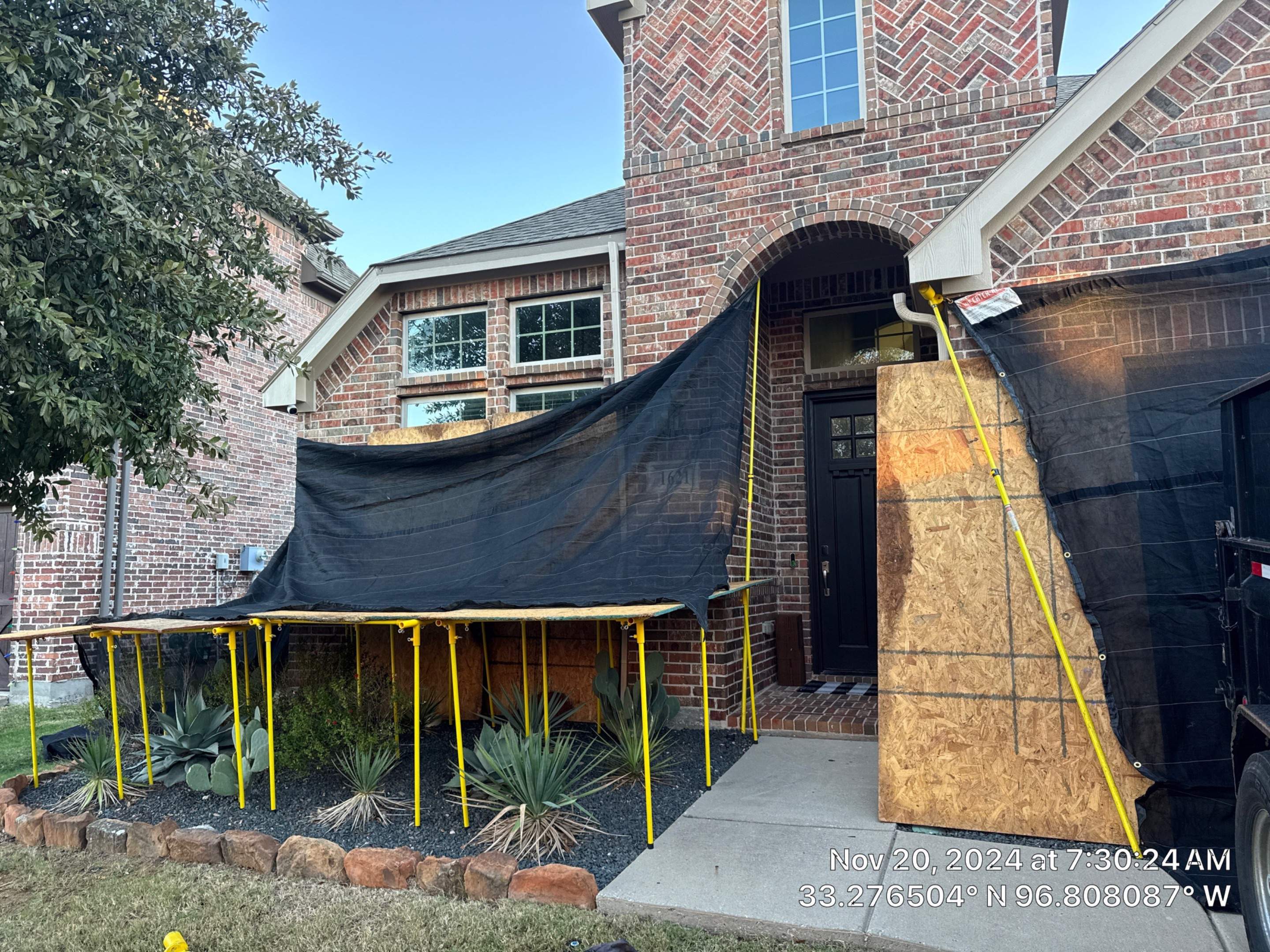 New Roof Installation using Catch-All Netting & Shrub Guard Protection Systems by Elevated Roofing, LLC