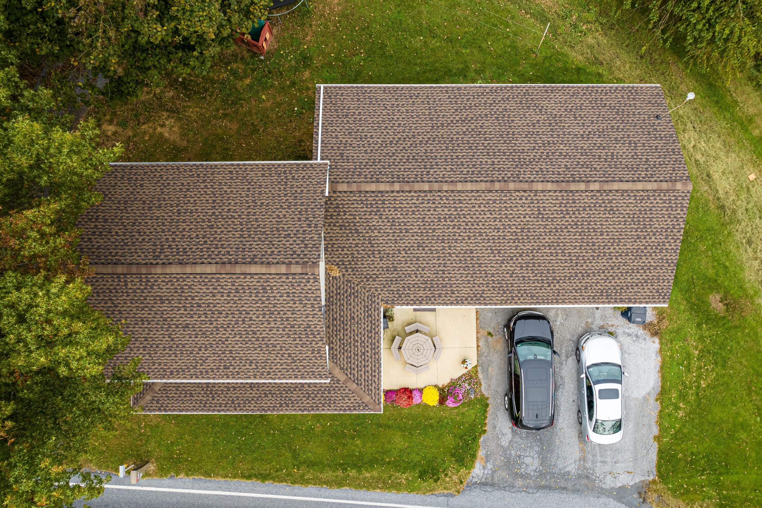Reshingle-barkwood UHDZ- and new windows by Esh Builders
