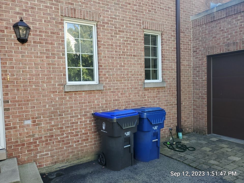 natural stone using Algaecide, soft wash soap by Northern Power Washing LLC.