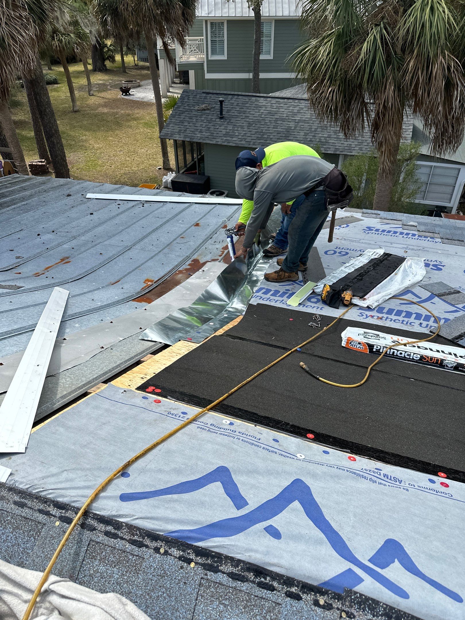 Roof Replacement using Atlas Pinnacle Sun - Cool Surf by Rainstoppers Roofing