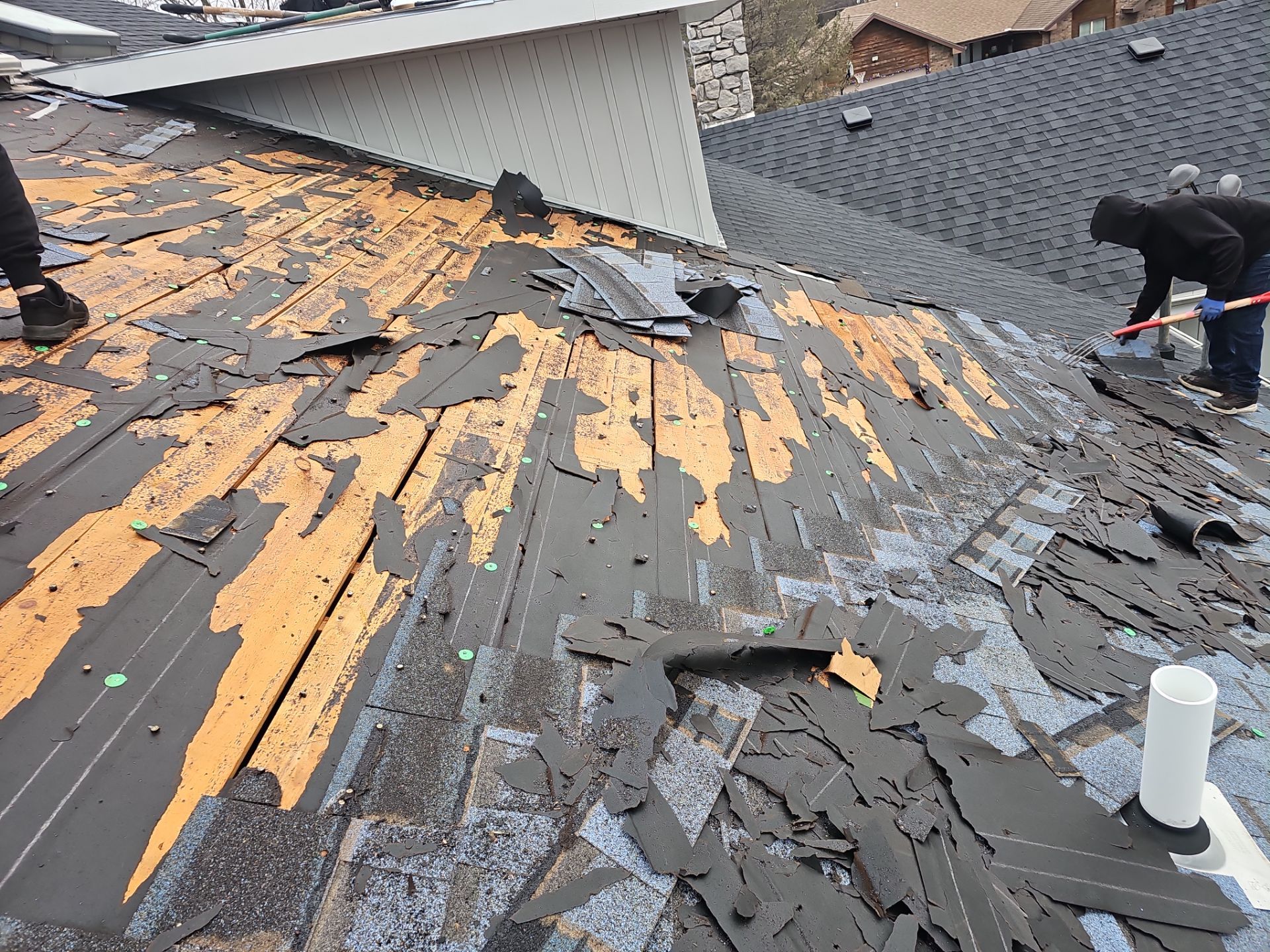 Residential Roof + Gutters & Downspouts & Gutter Guards Install  by Titan Commercial & Residential Roofing 