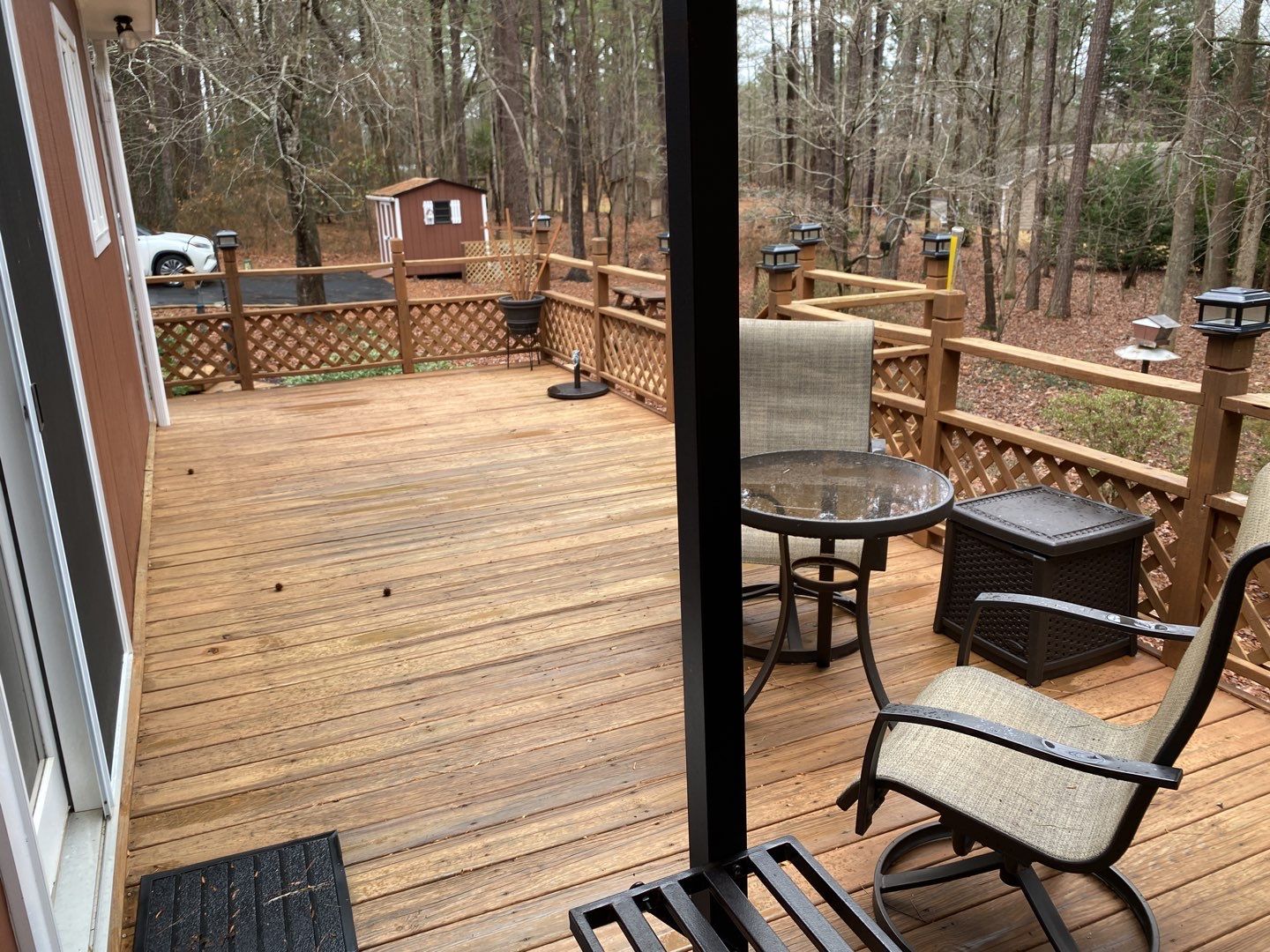 Coated Deck using Wood Sealant by DuraSeal