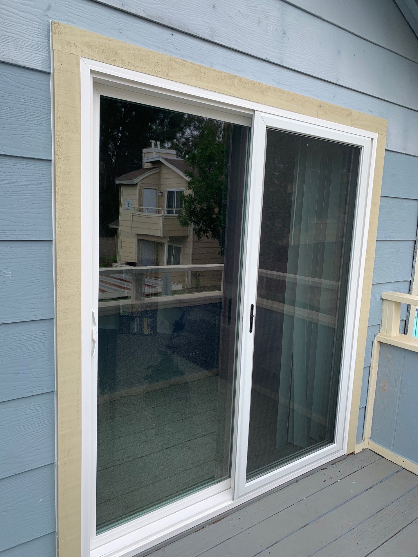 Patio Door Replacement in Apartment units by American Window Company
