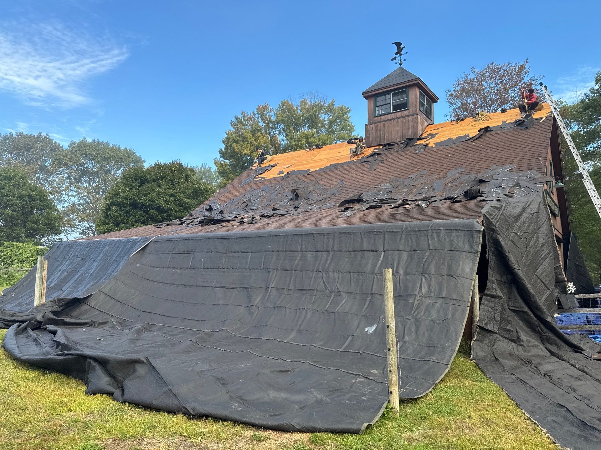 Garage & Barn Roof Replacement in Greenfield, NH | Owens Corning Shingles by Adam Vaillancourt Roofing LLC