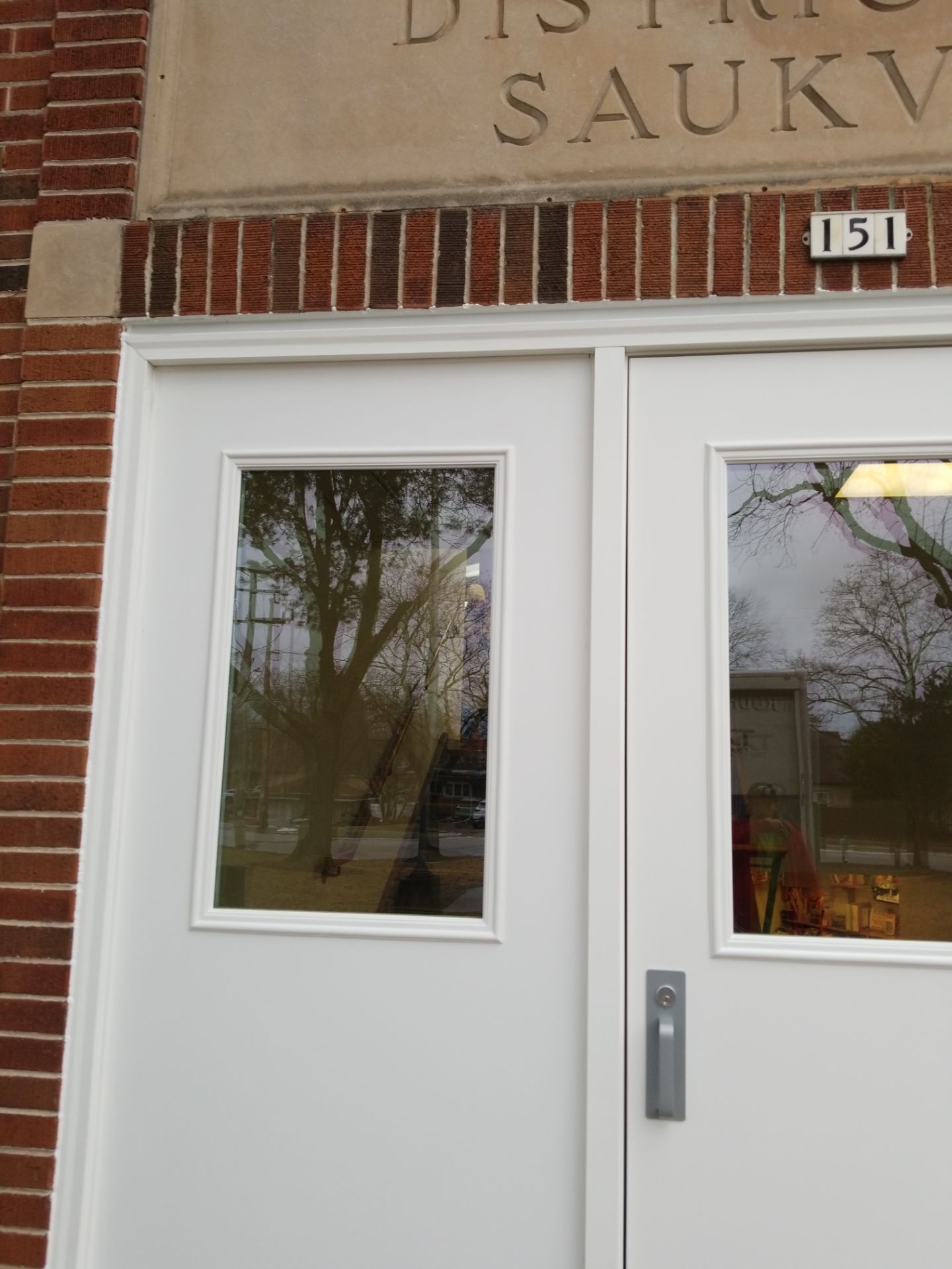 Commercial Entry Door Installation at Grafton Local Library by Stendahl Services