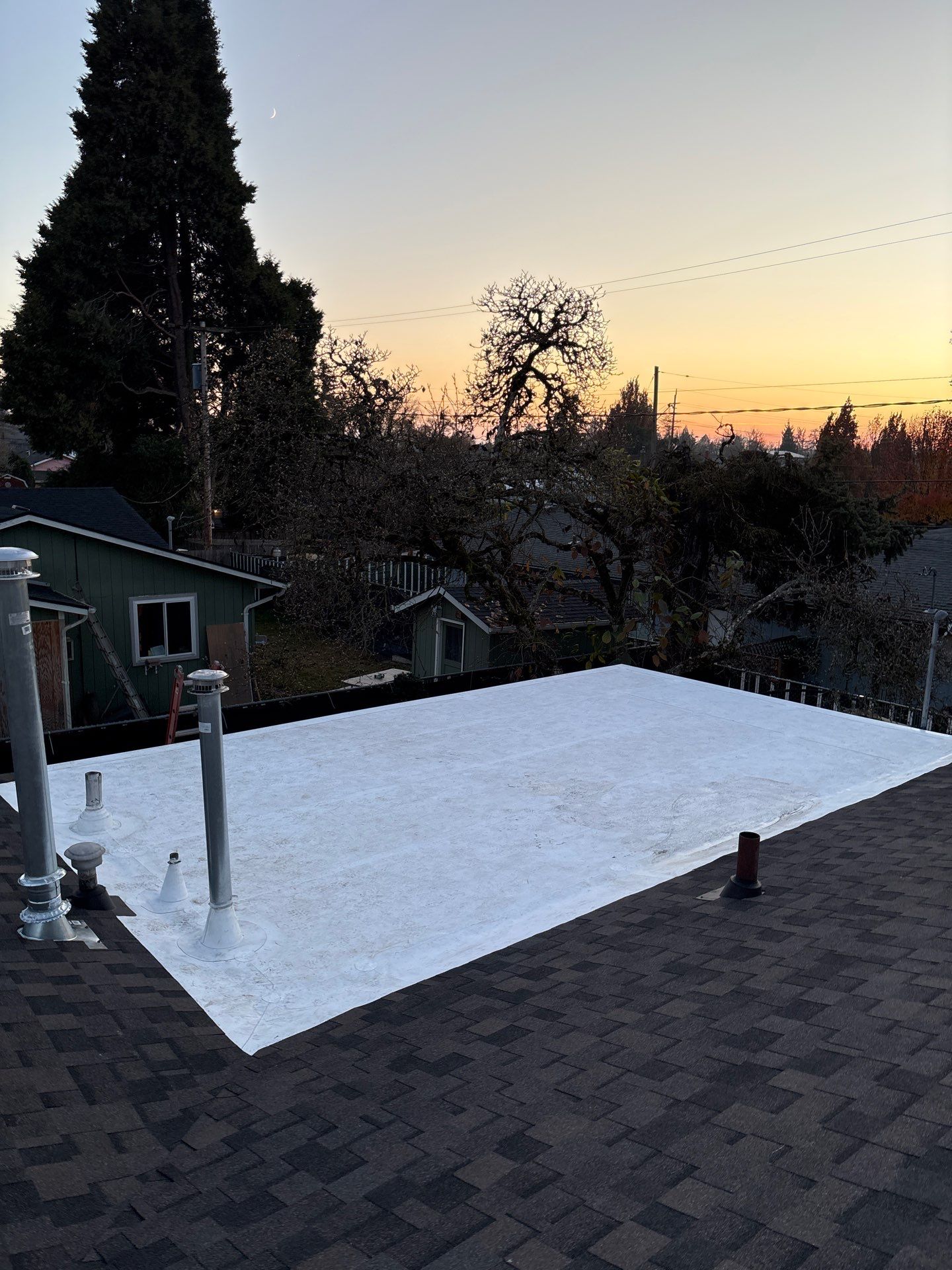 Residential Roofing Installation using IKO Dynasty (Color: Driftshake) by Orezona Building & Roofing Company, Inc.