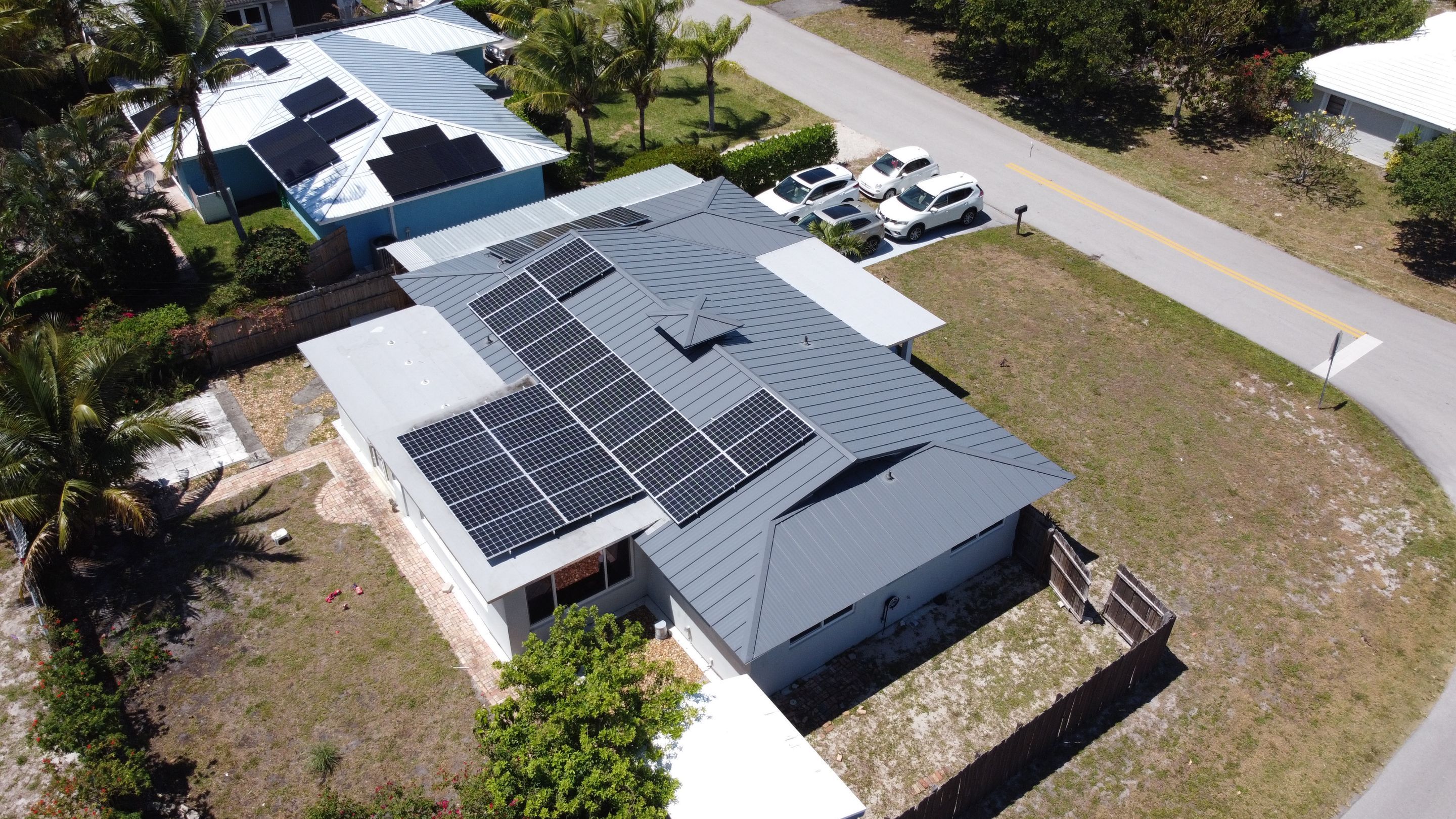 Residential Roofing Installation using 1" Nail strip metal roof by BLUES BROTHERS ROOFING