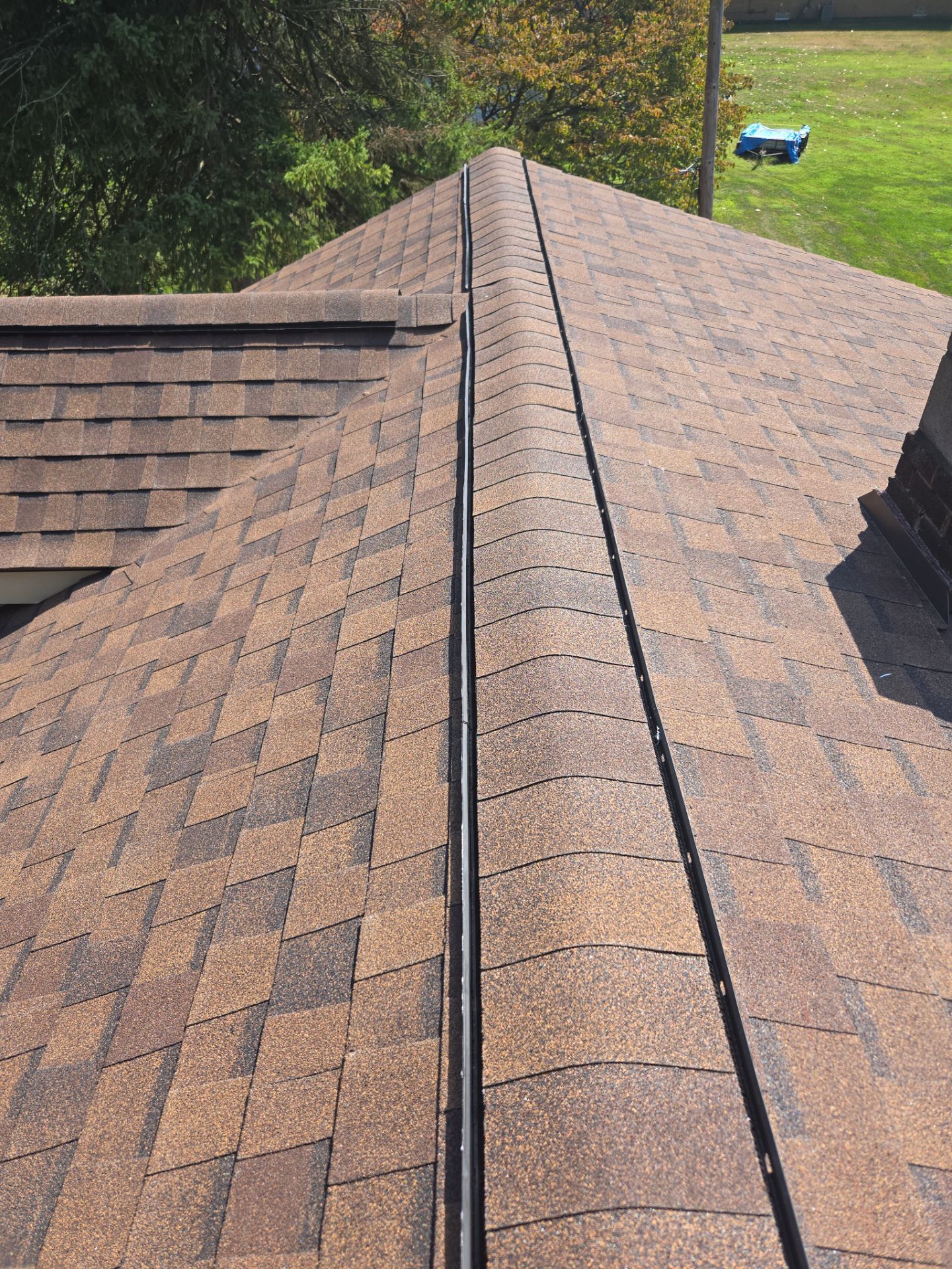 Atlas Pinnacle, Color, Burnt Hickory, Drip Edge, Color, Royal Brown by Eagle Eye Roofing