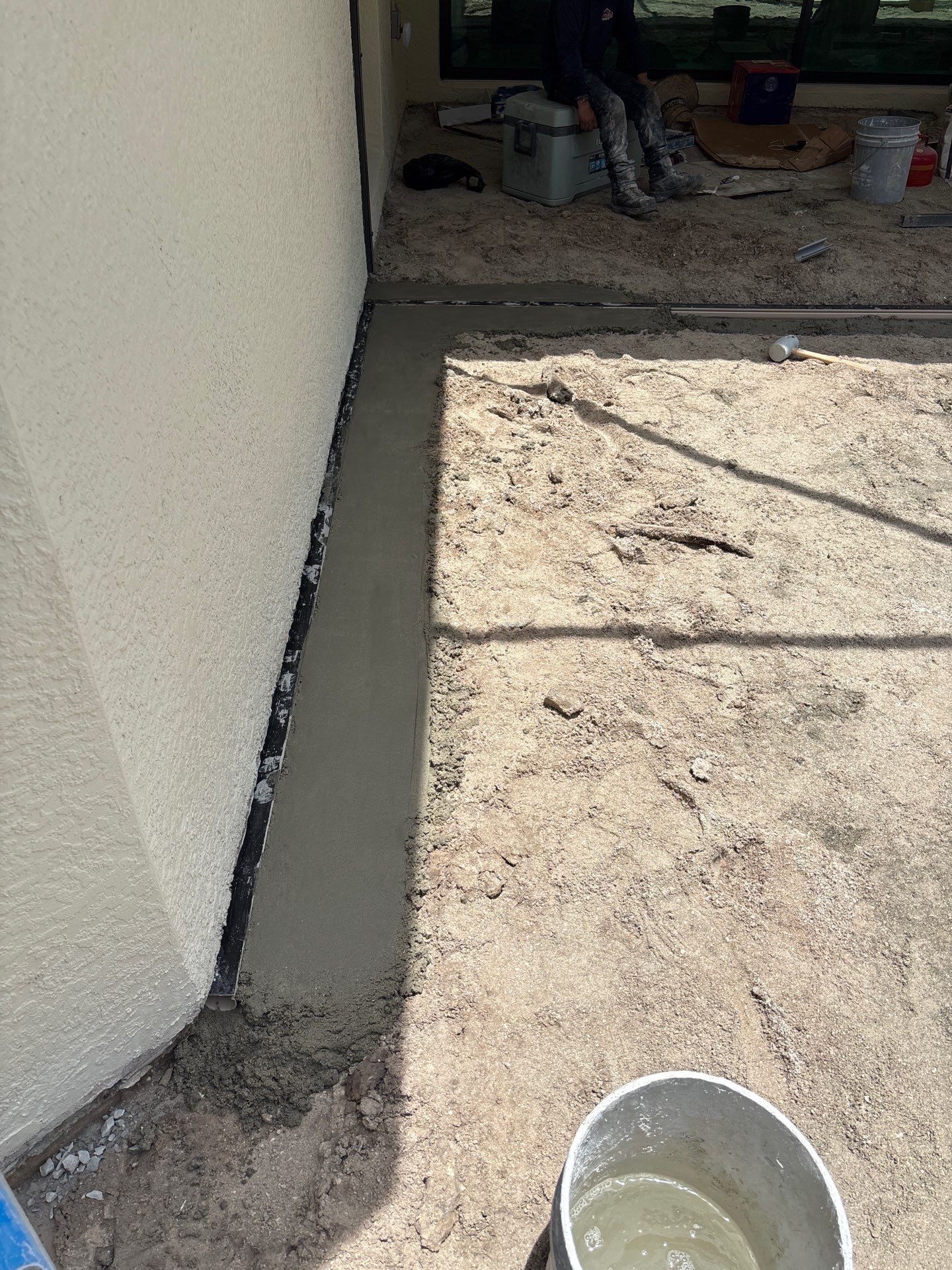 Textured Marble Pool Deck - Bonita National Golf & Country Club by Old Town Pavers Llc