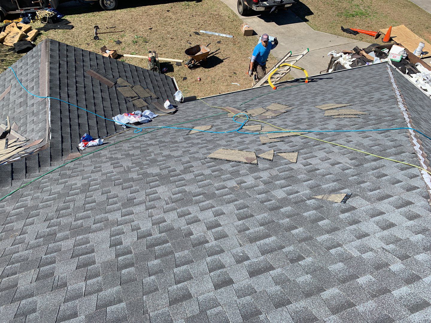 Residential Roofing Installation using Roof Replacement by American Roofing & Construction LLC