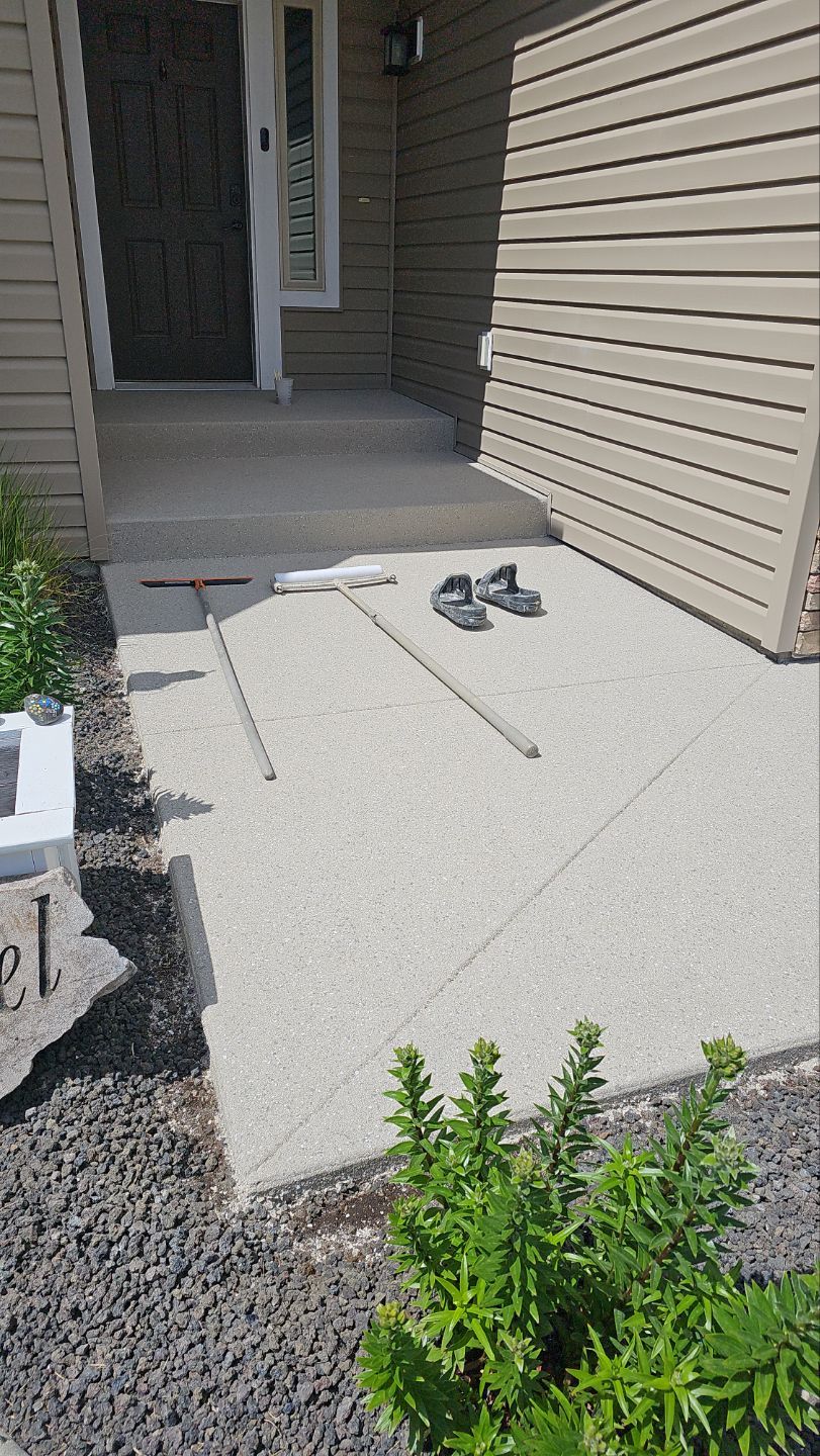 Patio Transformation using Santa Fe Hybrid by Croc Coatings, LLC