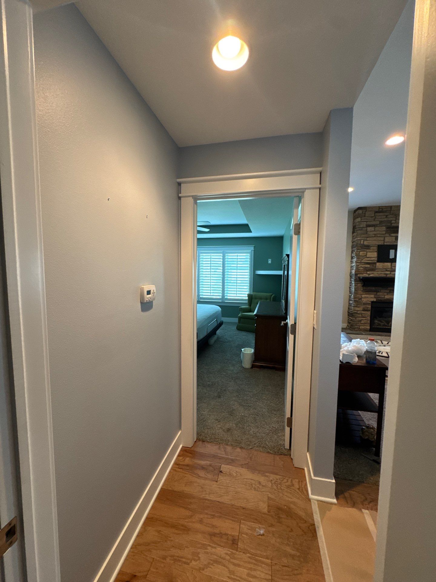Residential Interior Repaint Color Change on Walls and Cabinets by Midwest Paint LLC
