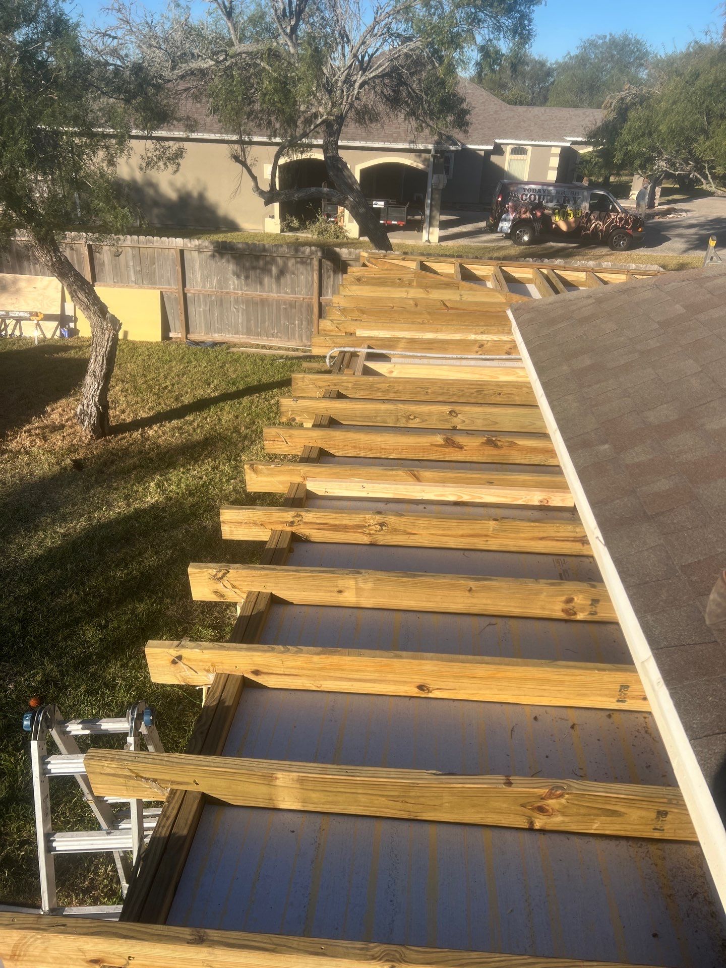 It Ain't Easy getting Shady  by Bayfront Roofing and Construction
