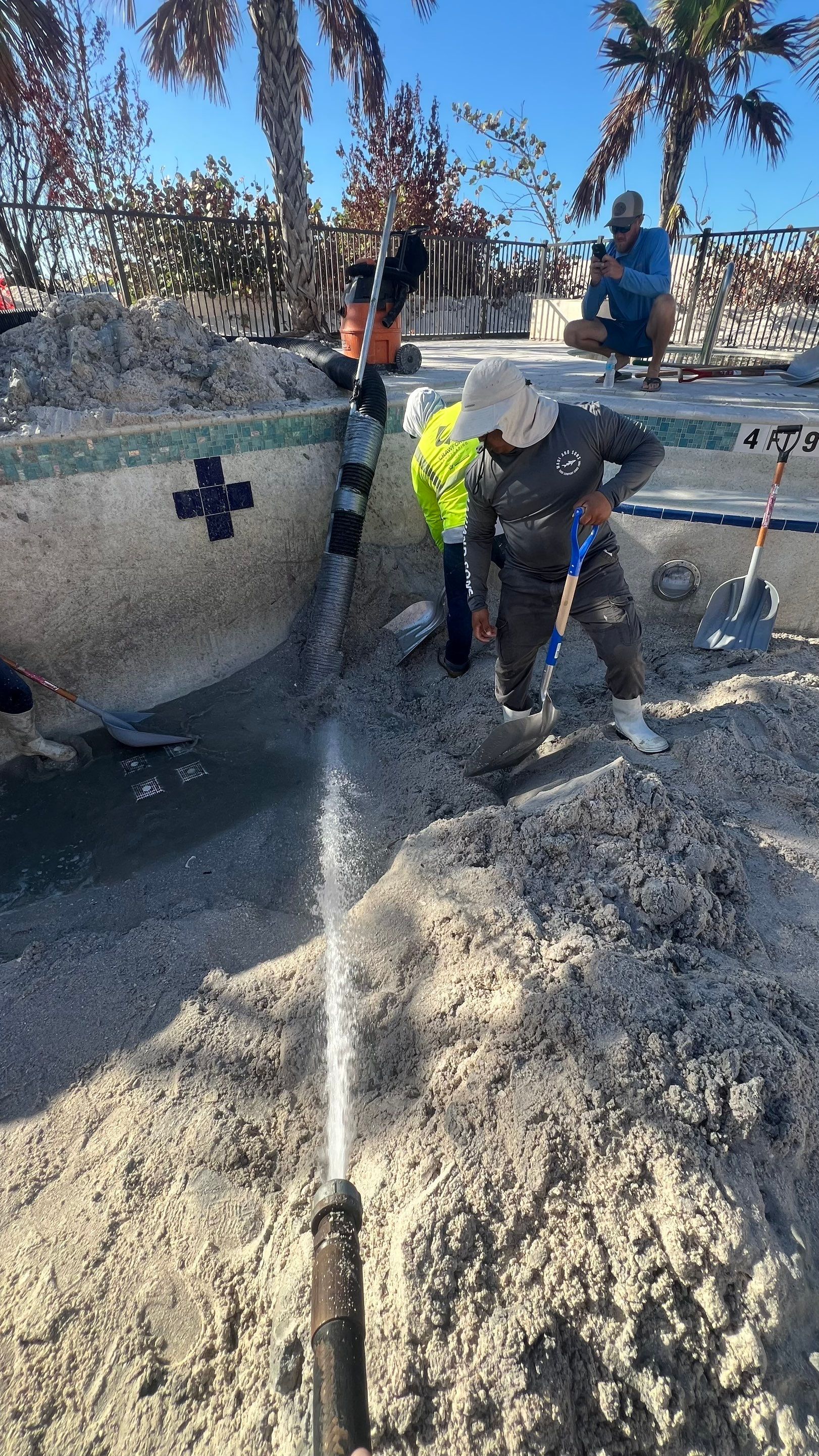 Beachside Community Club Pool Cleanout by APS Power & Water