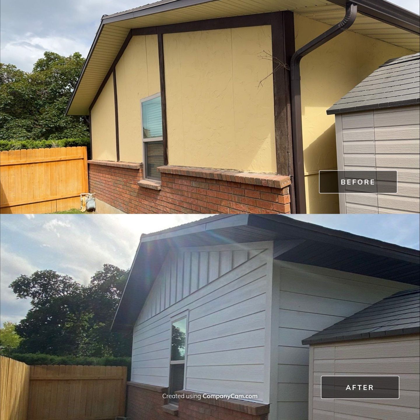 Orem | Hardie B&B and Lap Siding | Cobble Stone & Arctic White by Ideal Siding Utah