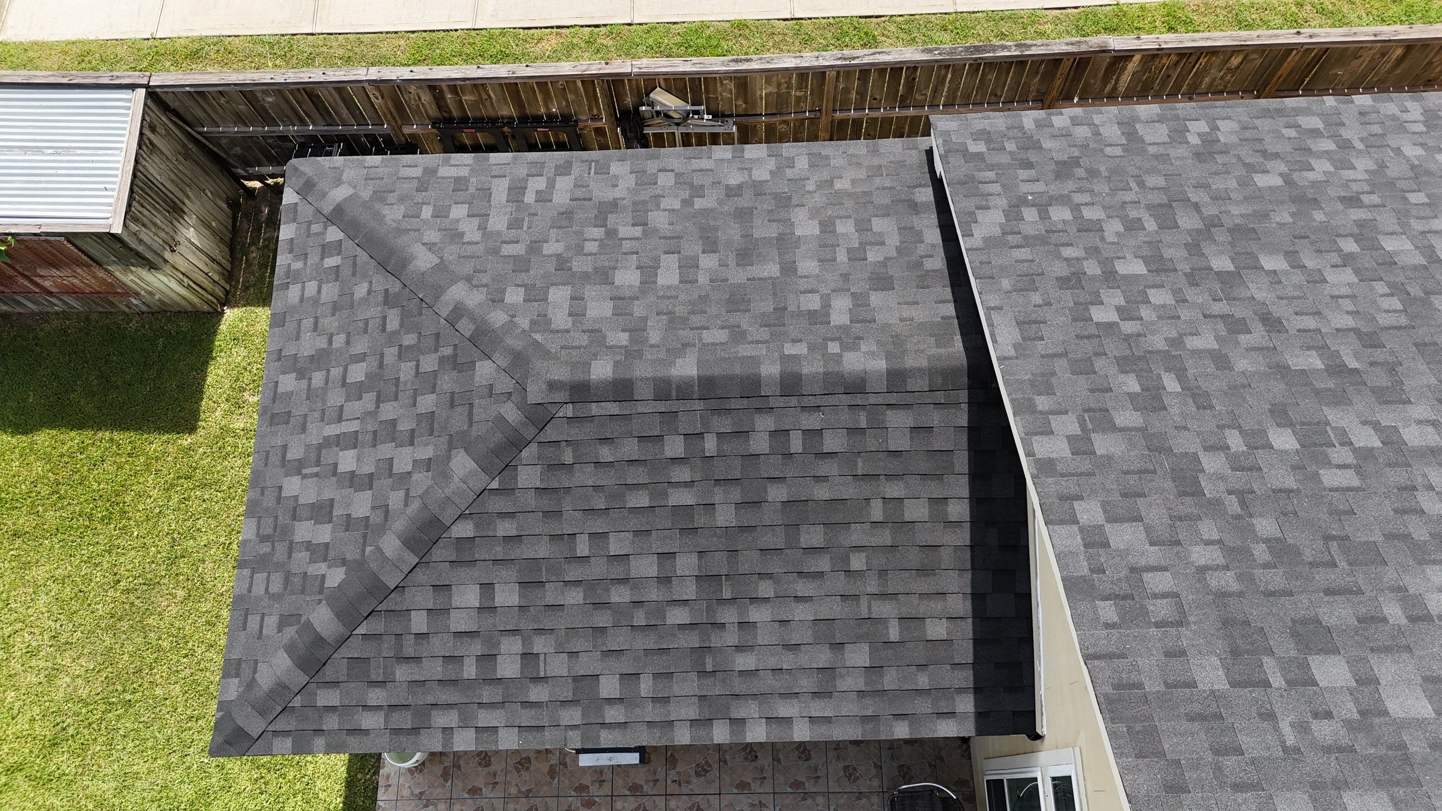 Residential Roofing Installation using IKO Dynasty after Storms in Cypress by Core Four Roofing
