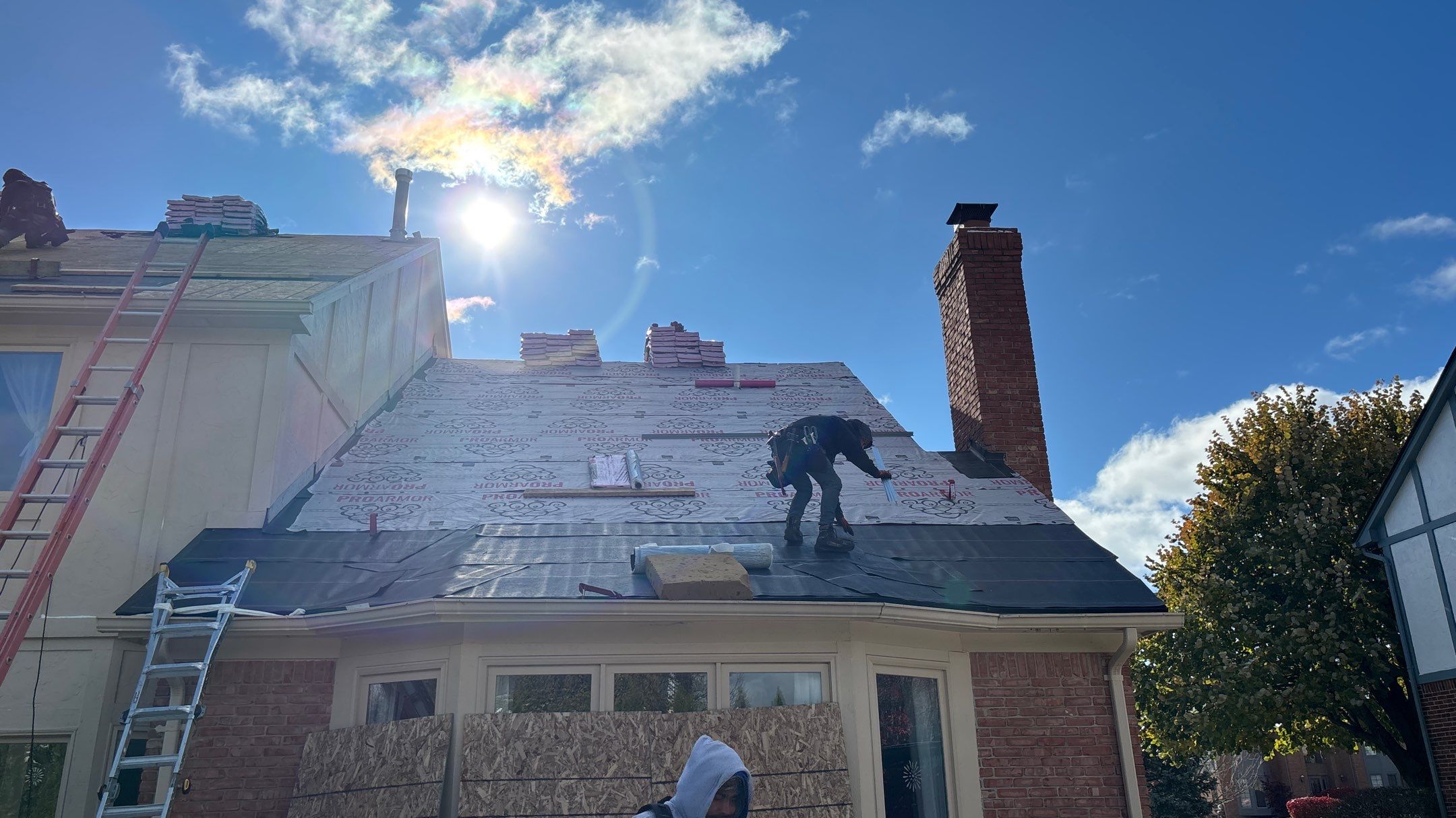 Roof Replacement using Owens Corning Williamsburg Grey by 180 Contractors