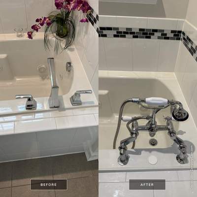 Installation Service using Bidget Toilet Seats, Garden Tub Faucet