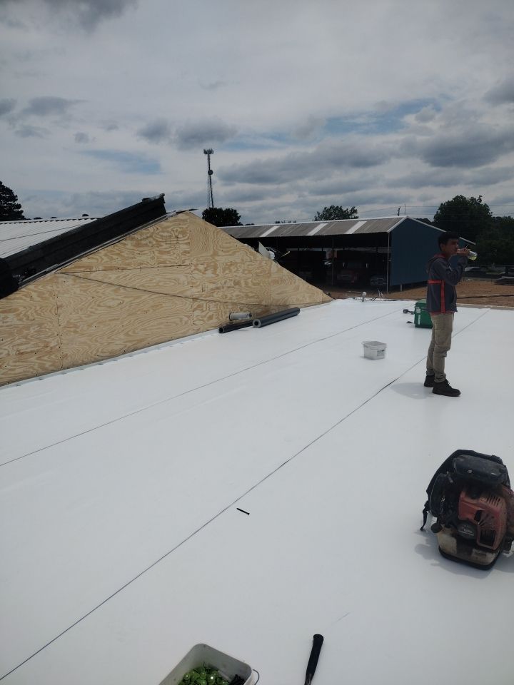 Office Building in Magnolia by Hostetler Roofing