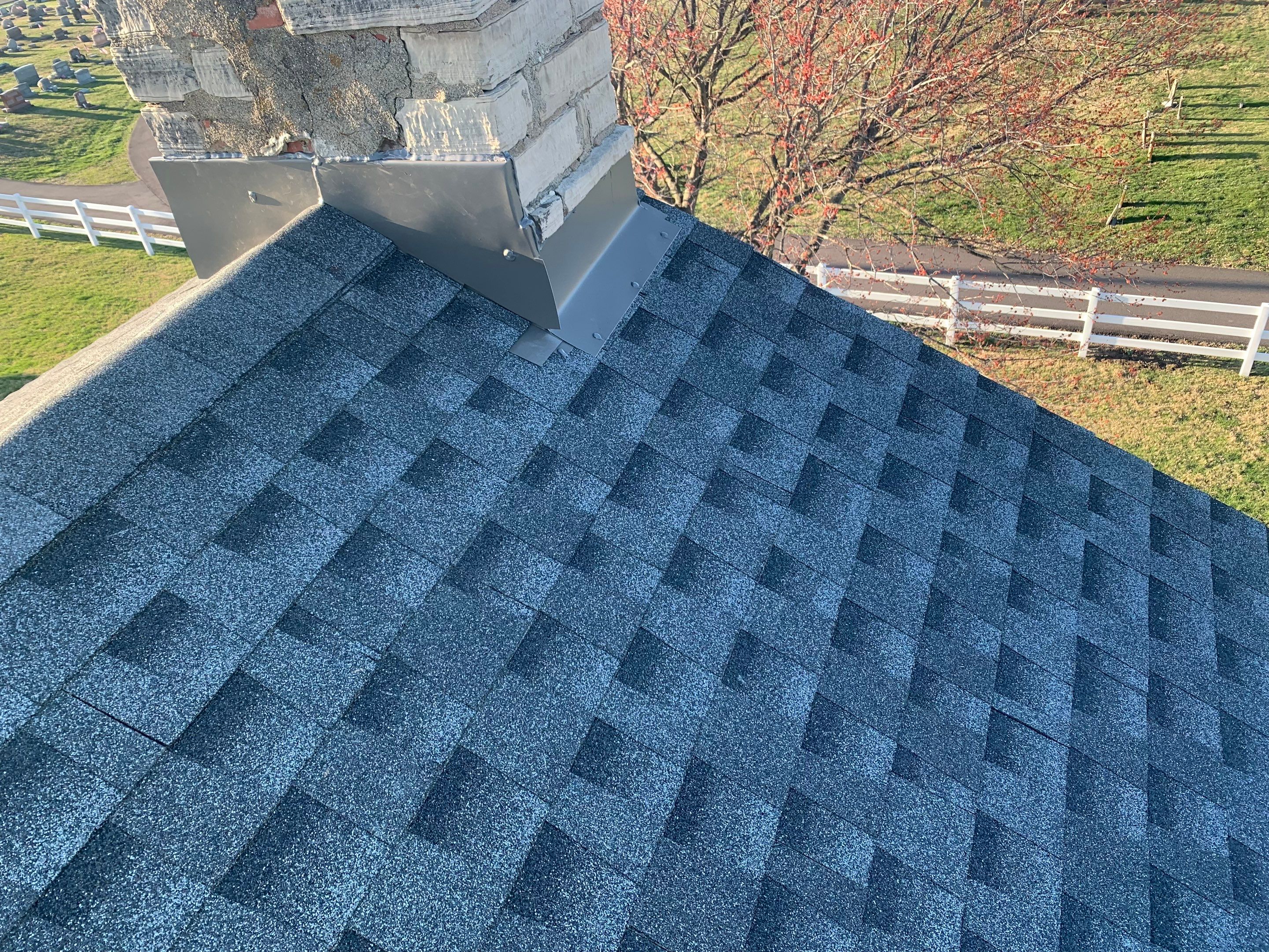 Commercial Roofing Installation using Timberline HDZ Shingles - Pewter Gray by RoofX 