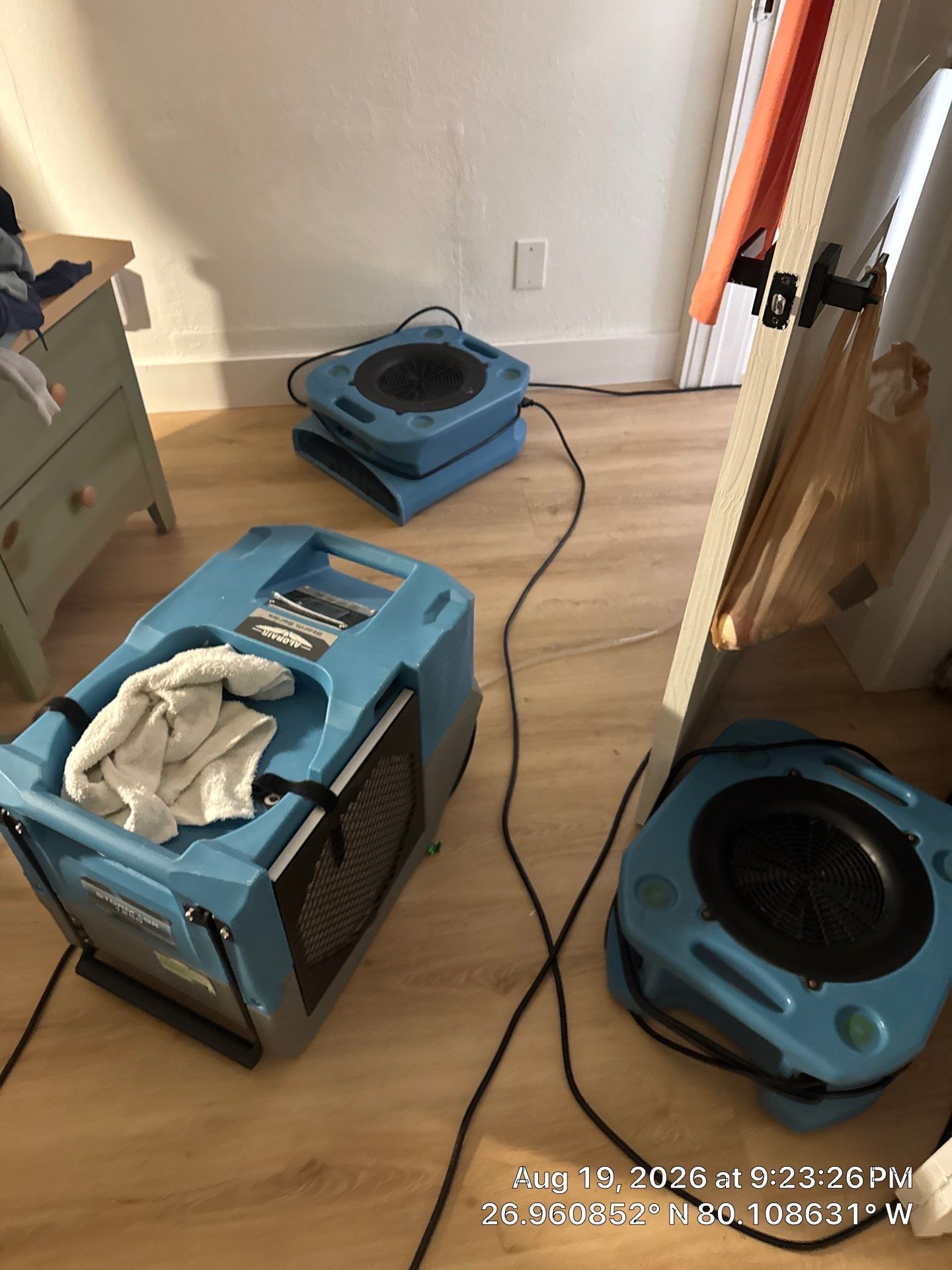 Water Damage Restoration and Moisture Mitigation for Residential Interior by SuperClean