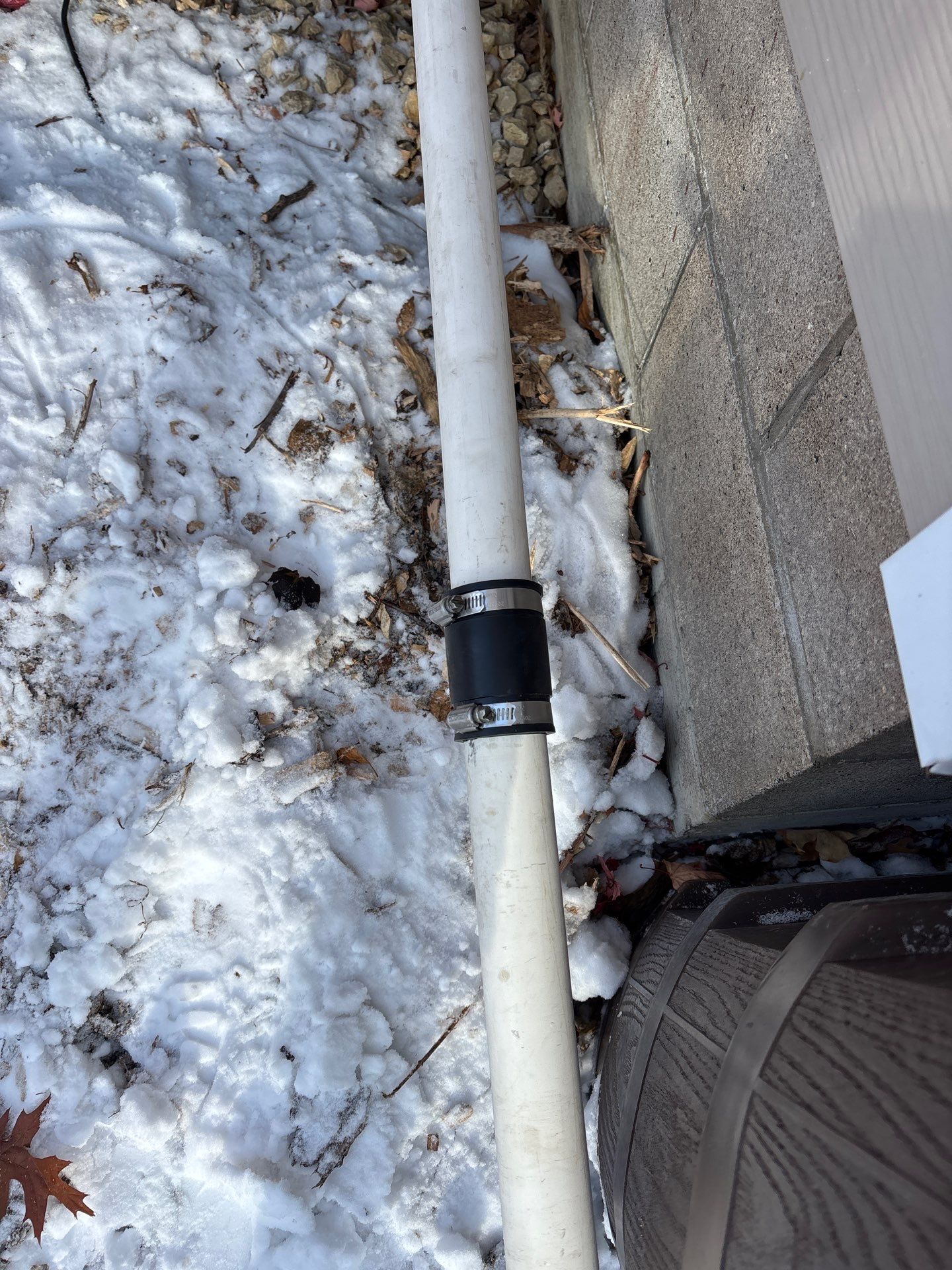 Drain tile for Kael in New Brighton by Waterproofing Northeast