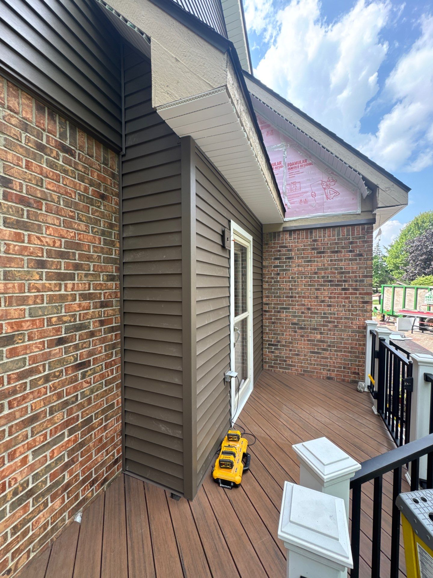 Siding Replacement using Alside Odyssey D4" Flagship Brown by 180 Contractors