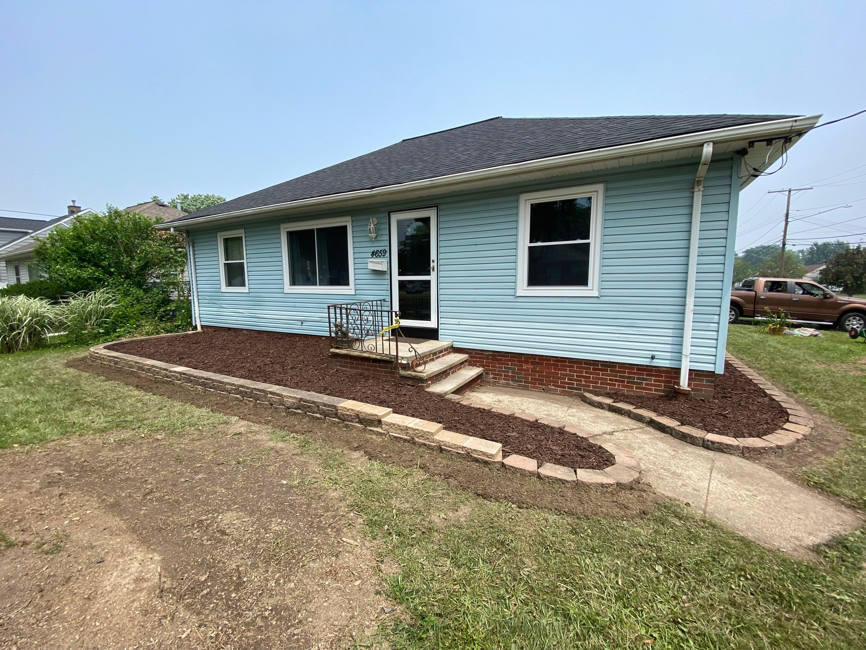 Hardscape Wall Rebuild by Elm Rose Gardens