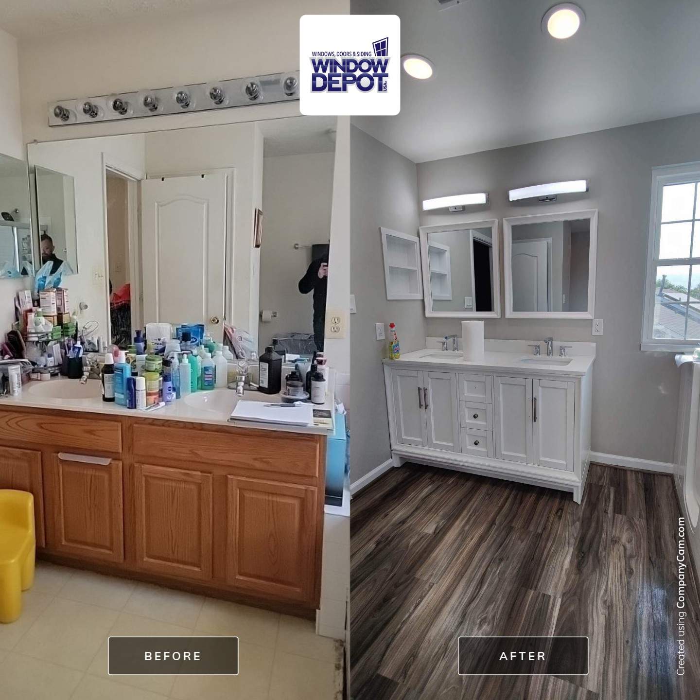 Full bathroom remodel by Window Depot of Annapolis